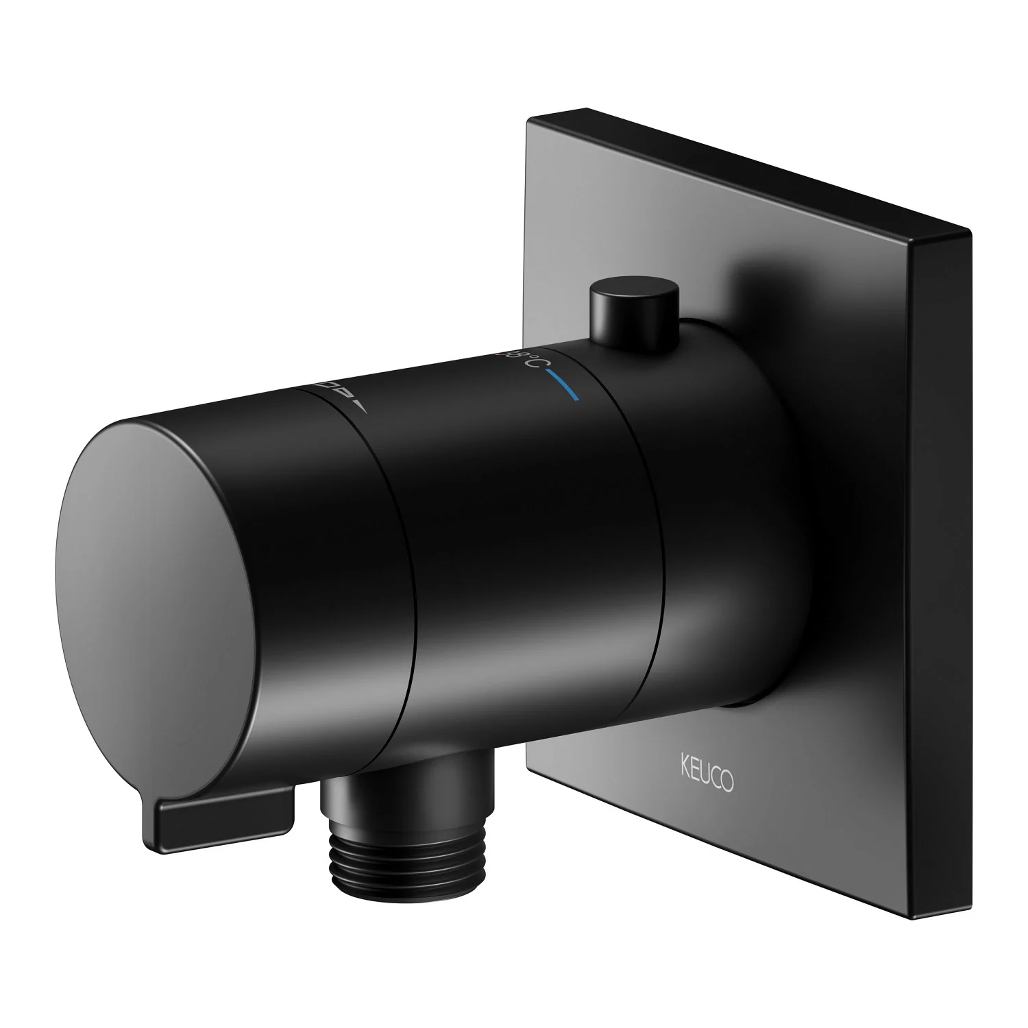 Keuco IXMO_solo Black Selection Unterputz-Thermostatarmatur mit Schlauchanschluss, eckig Bild 2