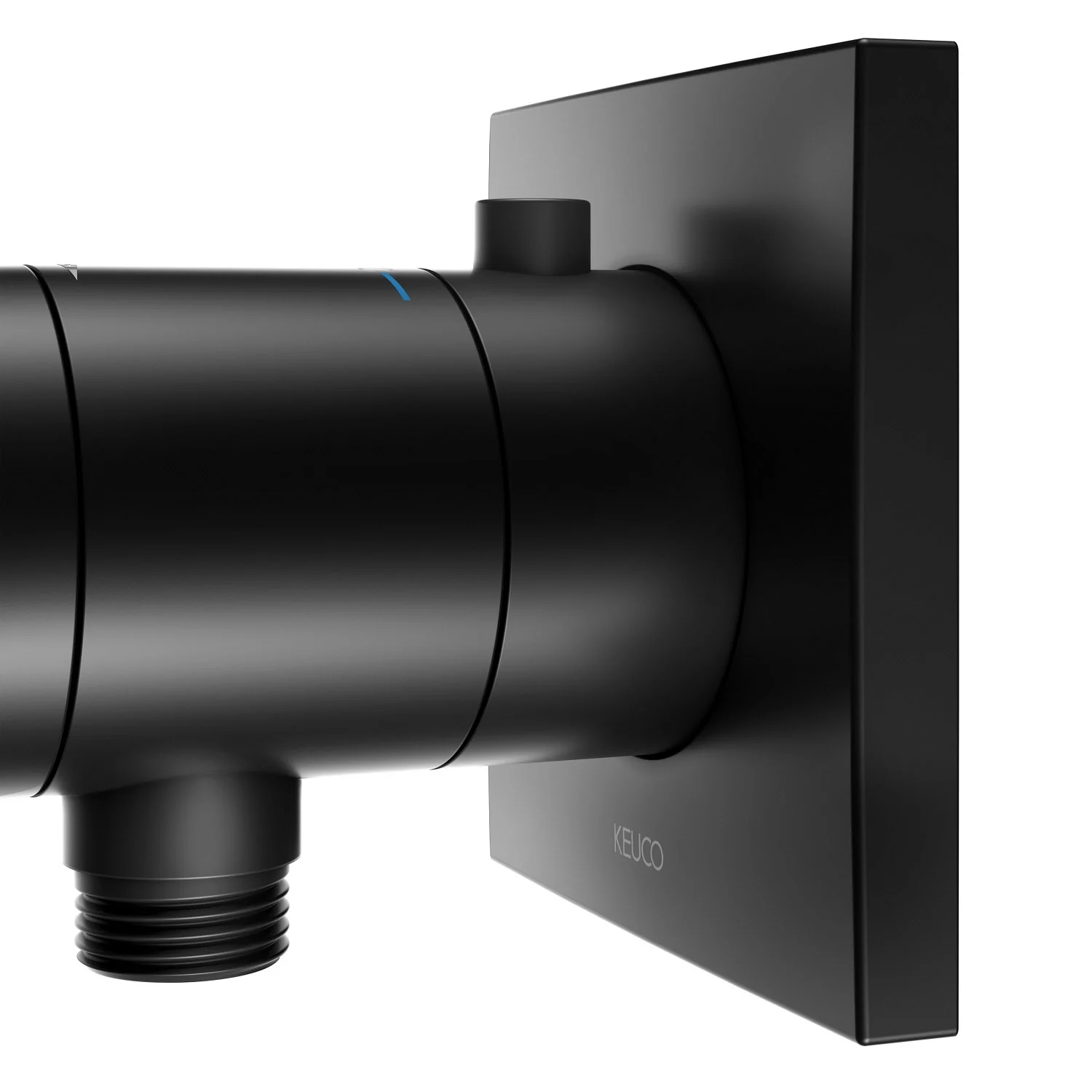 Keuco IXMO_solo Black Selection Unterputz-Thermostatarmatur mit Schlauchanschluss, eckig Bild 3