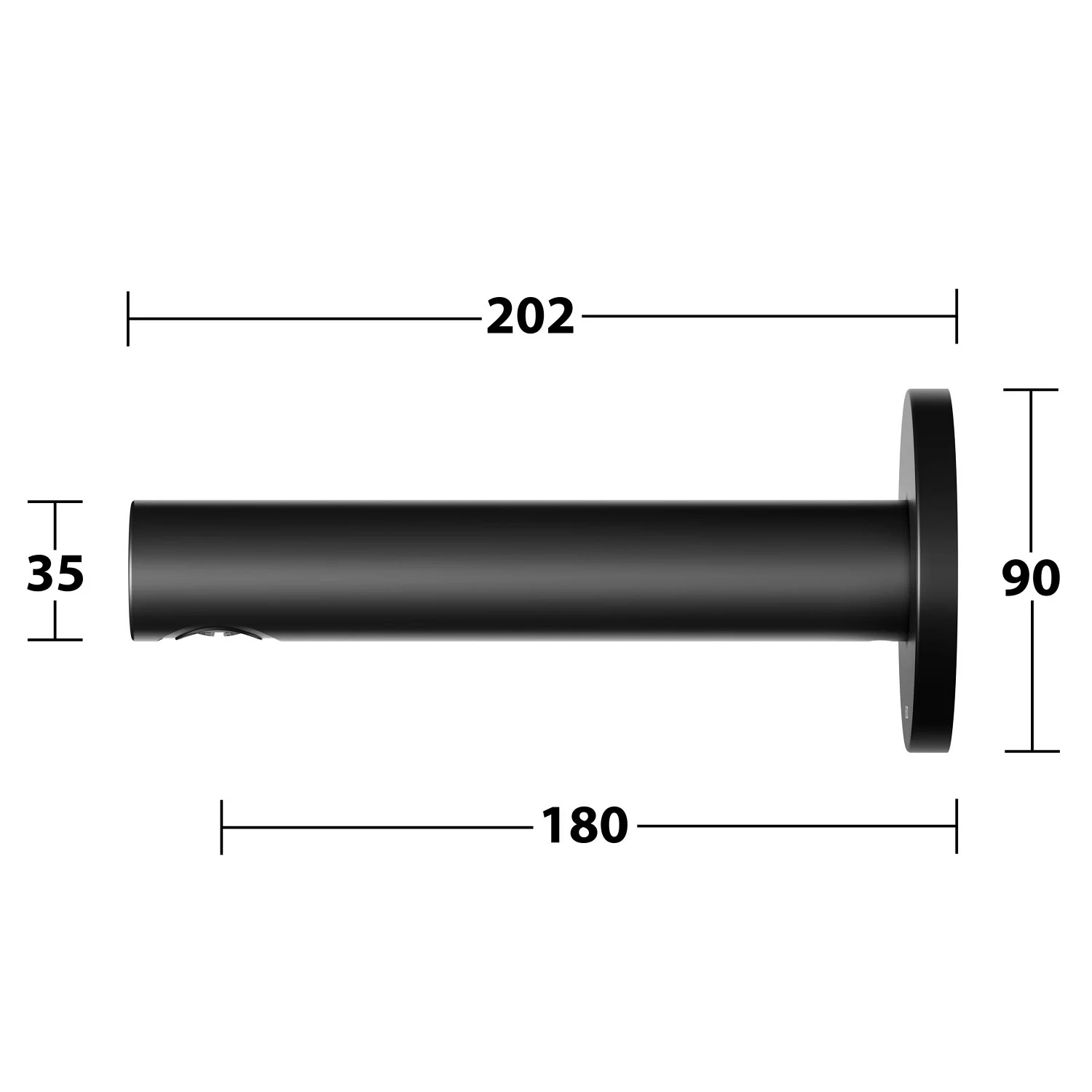 Keuco IXMO Black Selection Wanneneinlauf Unterputz, Ausladung 18 cm, Rosette rund Bild 3