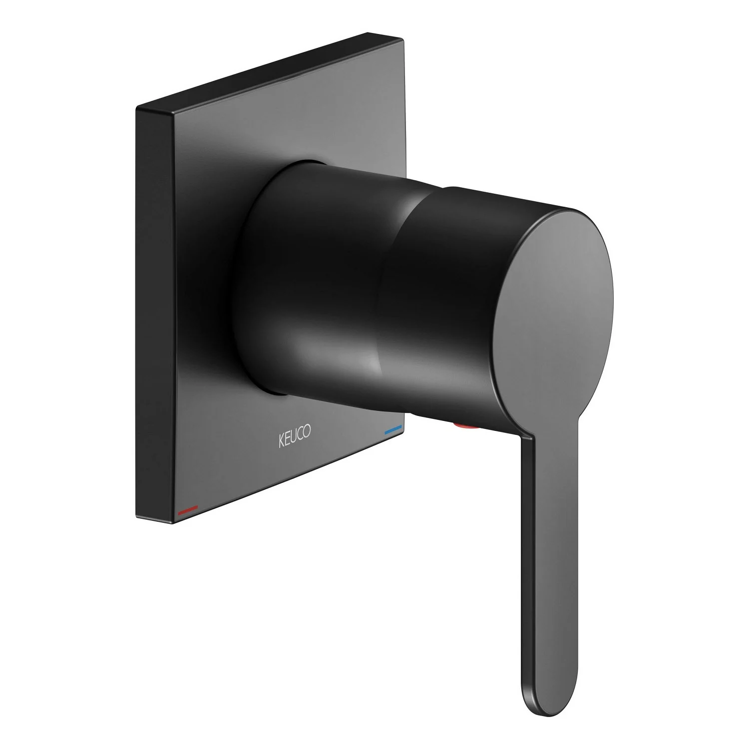 Keuco IXMO Flat Black Selection Unterputz-Einhebelmischer, eckig