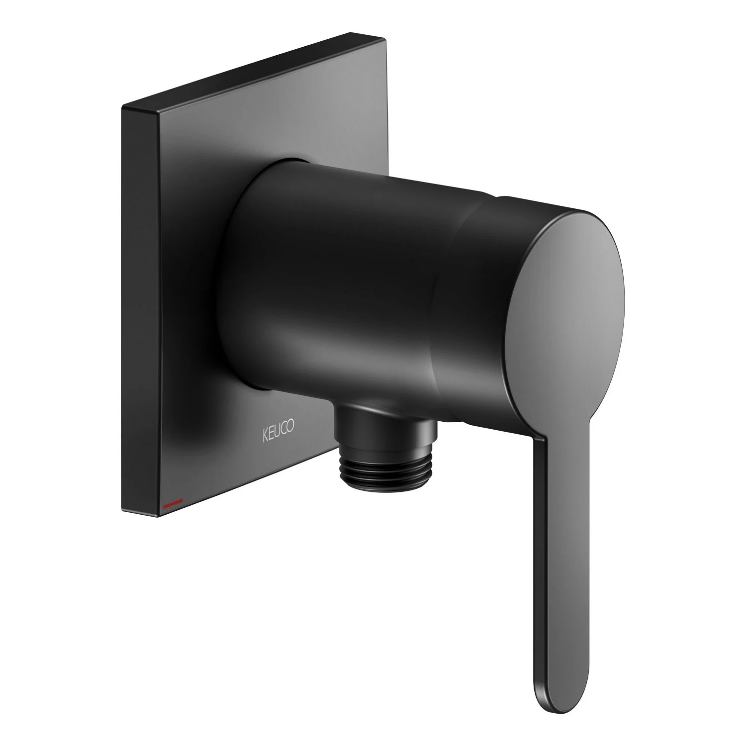 Keuco IXMO Flat Black Selection Unterputz-Einhebel-Brausemischer, mit Schlauchanschluss, eckig