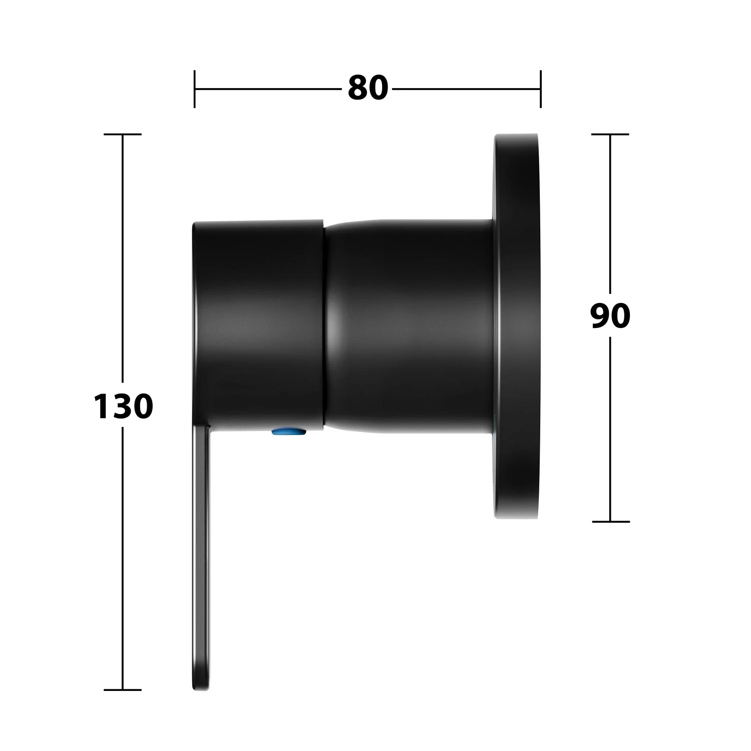 Keuco IXMO Flat Black Selection Unterputz-Einhebelmischer, rund Bild 7