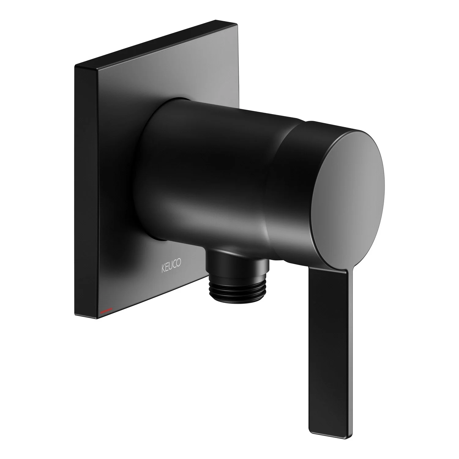 Keuco IXMO Pure Black Selection Unterputz-Einhebel-Brausemischer, mit Schlauchanschluss, eckig