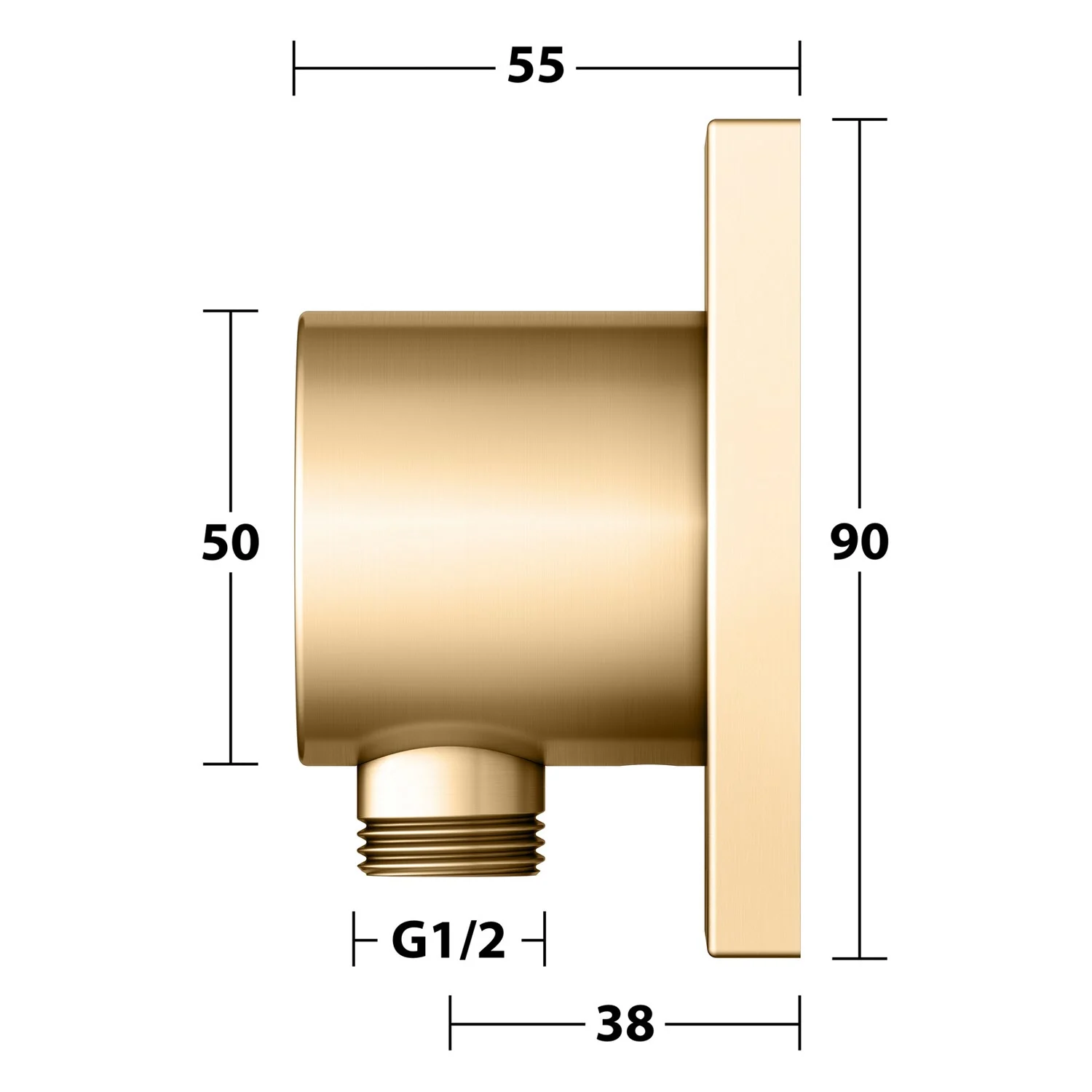 Keuco IXMO Schlauchanschluss DN 15 eckig Bild 4