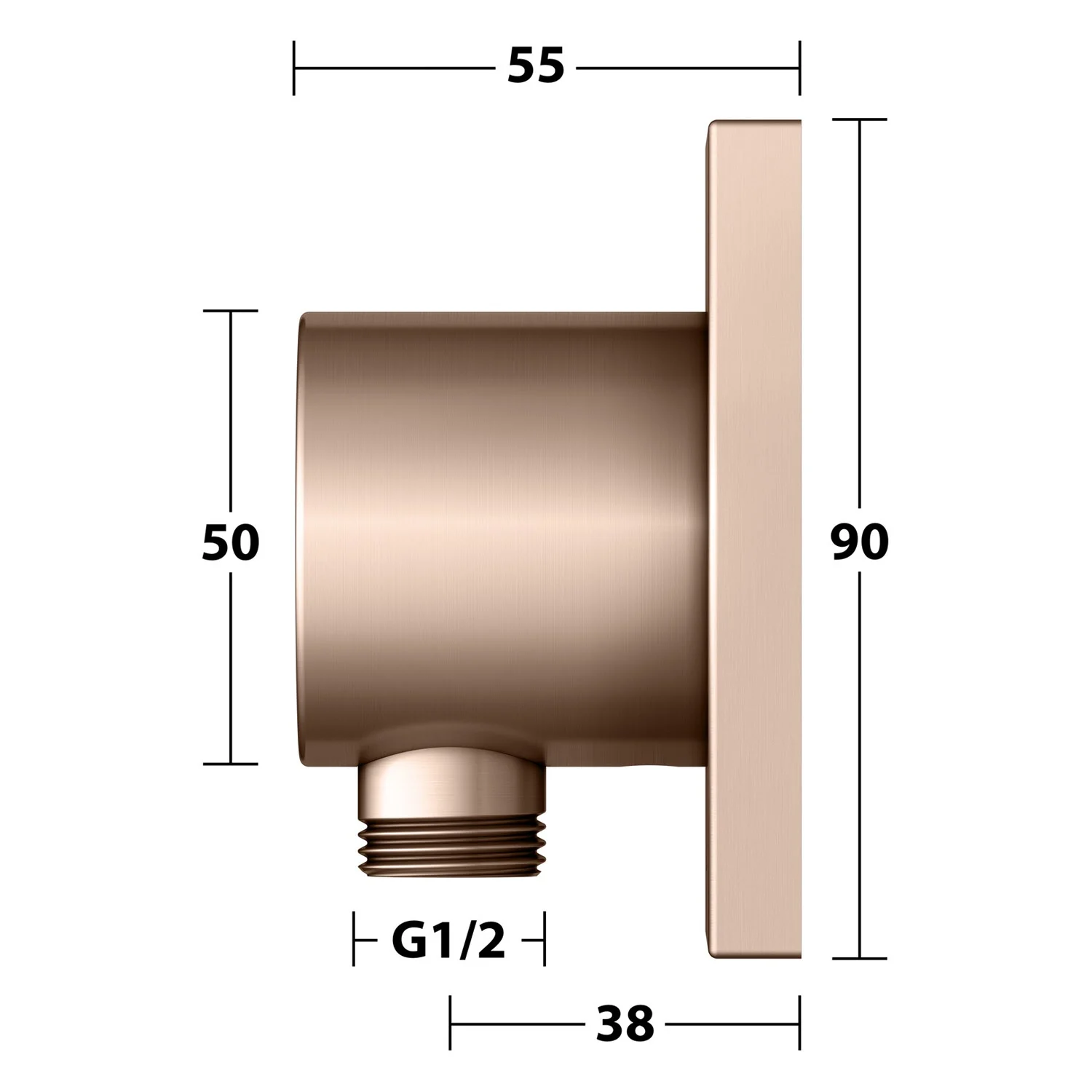 Keuco IXMO Schlauchanschluss DN 15 eckig Bild 4