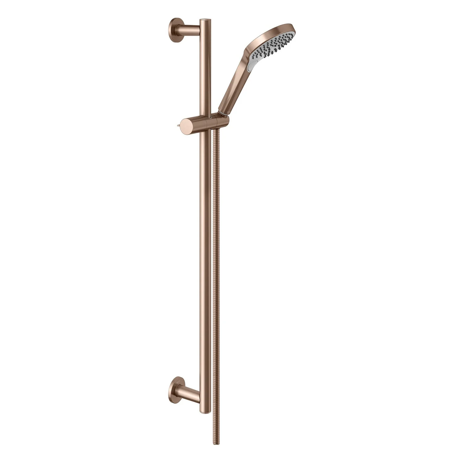 Keuco IXMO Brause-Set mit Brausestange, Brauseschieber, Schlauch und Handbrause, runde Rosetten