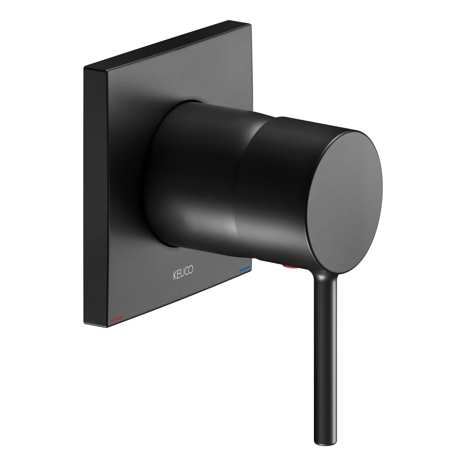 Keuco IXMO Soft Black Selection Unterputz-Einhebelmischer, eckig