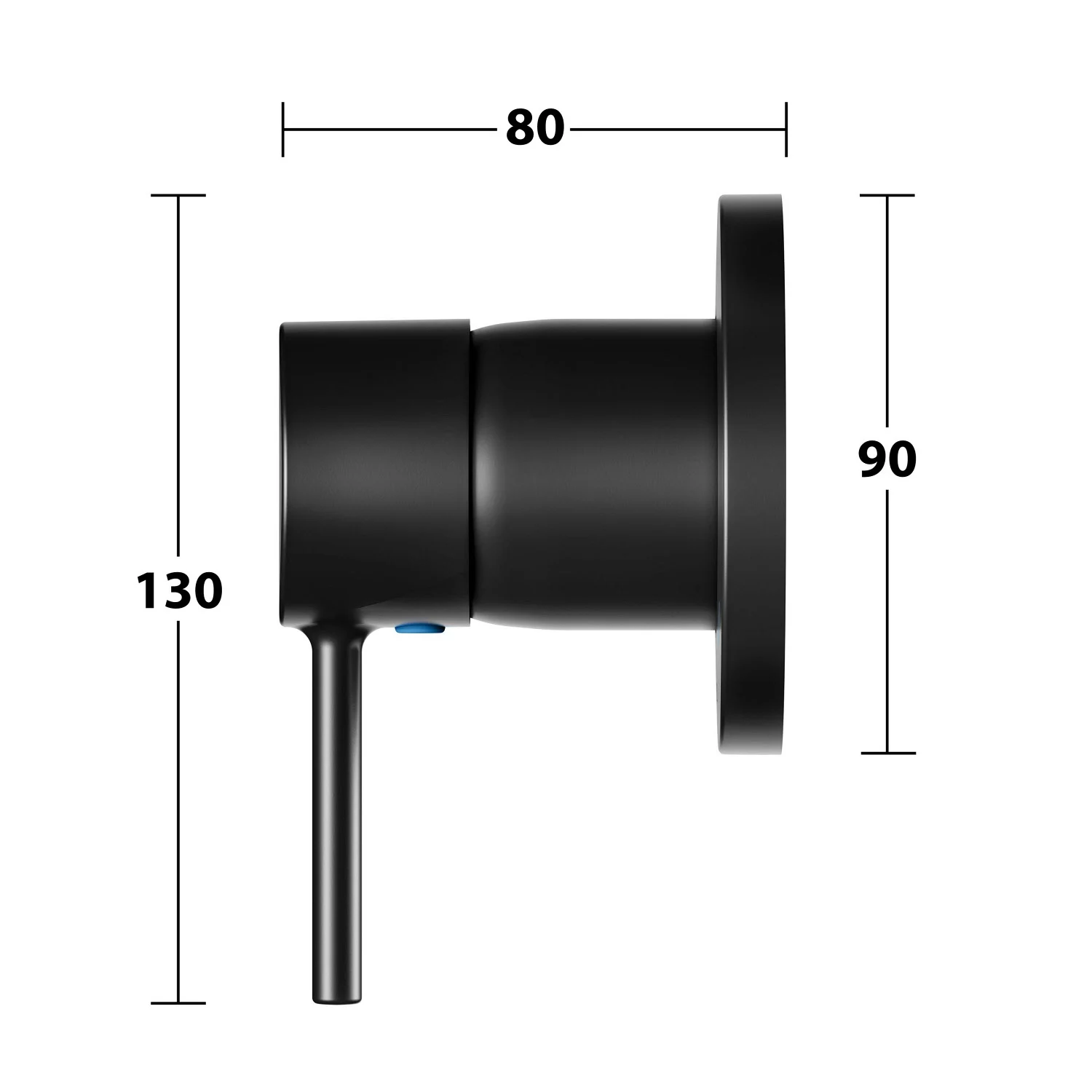 Keuco IXMO Soft Black Selection Unterputz-Einhebelmischer, rund Bild 7