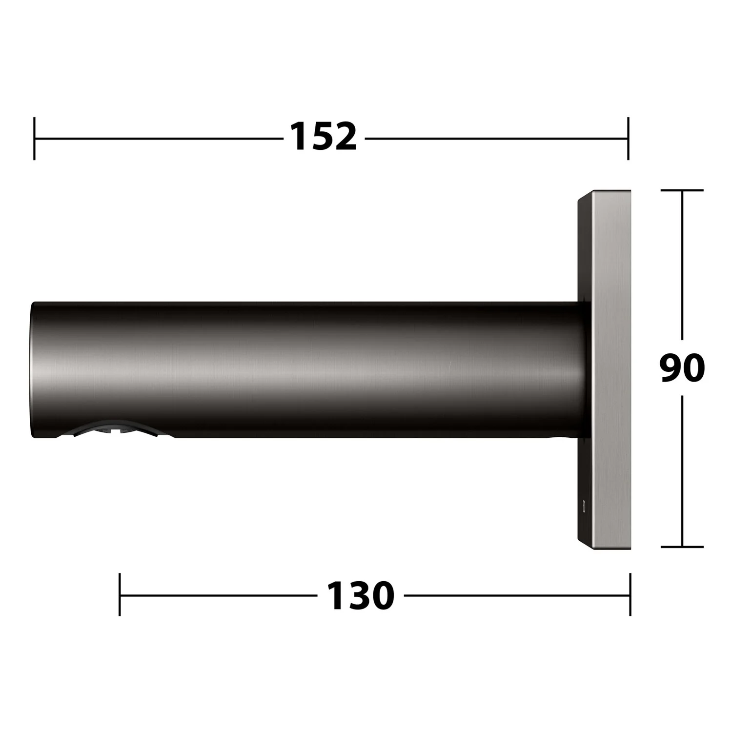 Keuco IXMO Wanneneinlauf Unterputz, Ausladung 13 cm, Rosette eckig Bild 4