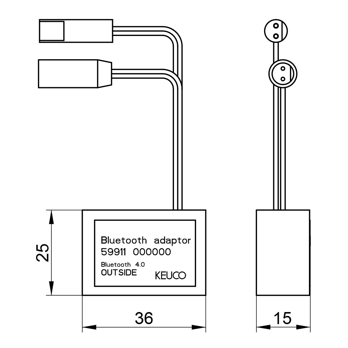 Keuco Bluetoothadapter für Elektronikarmaturen Bild 2