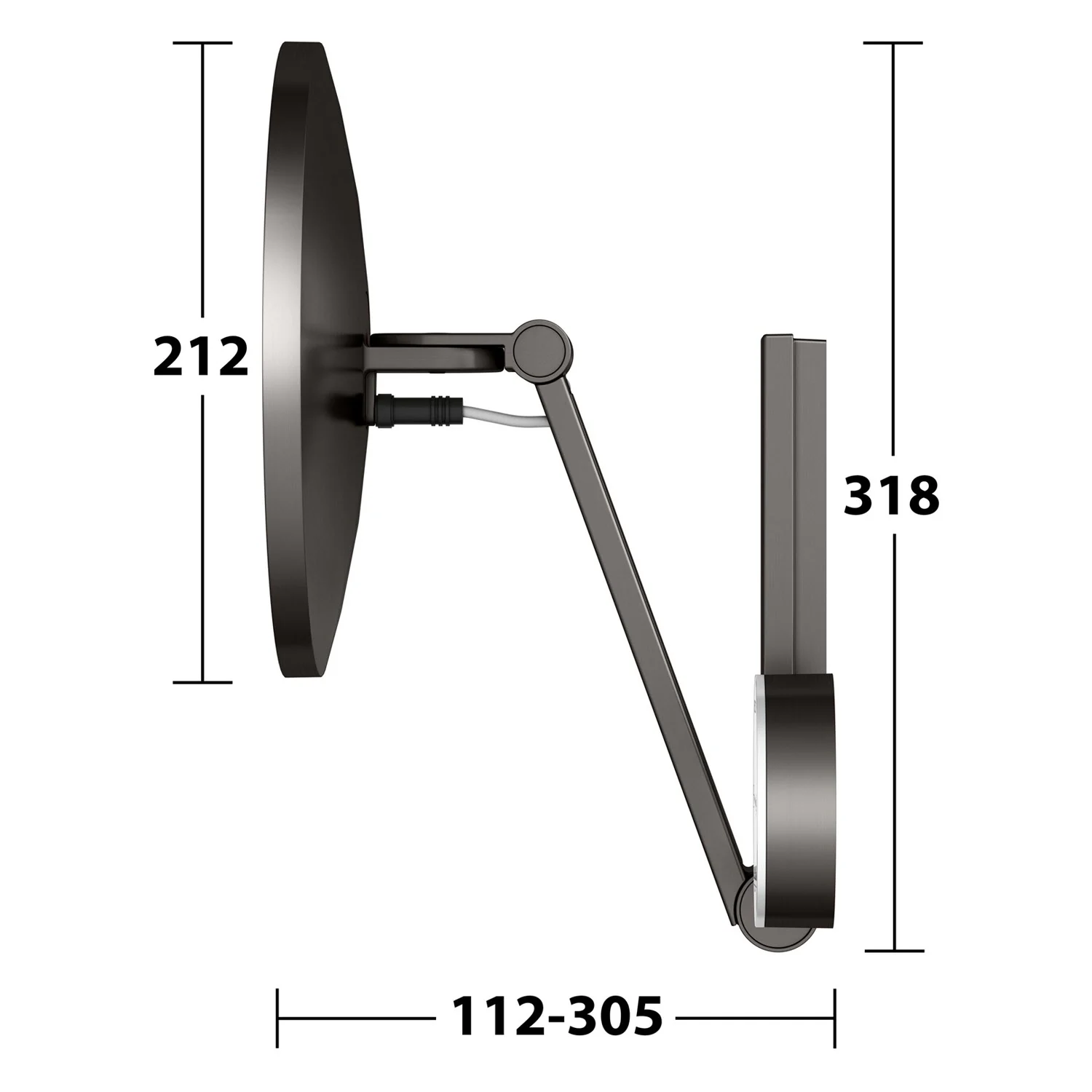 Keuco iLook-move Kosmetikspiegel rund, mit Beleuchtung und Bedienfeld Bild 5