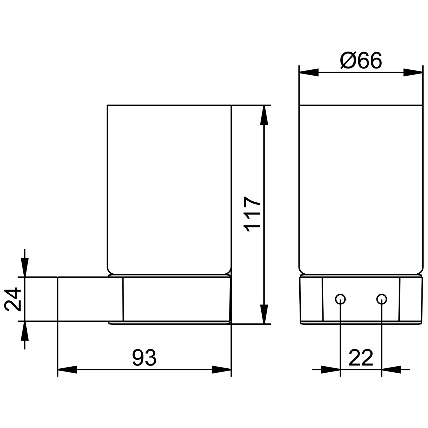 Keuco Plan Glashalter, komplett Bild 4