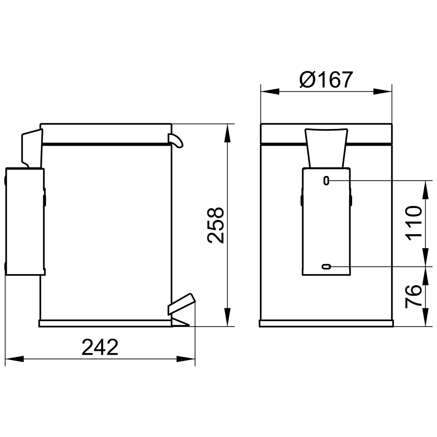 Keuco Plan Hygieneabfallsammler Bild 2