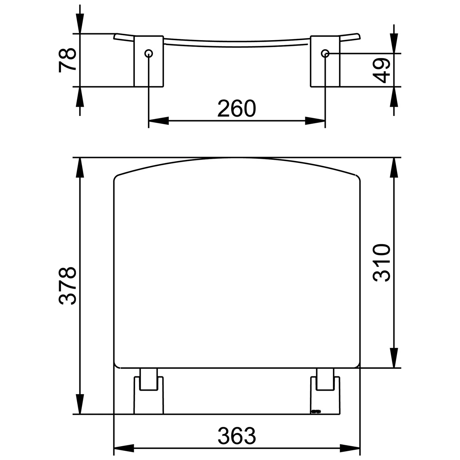 Keuco Plan Klappsitz zur Wandmontage Bild 2