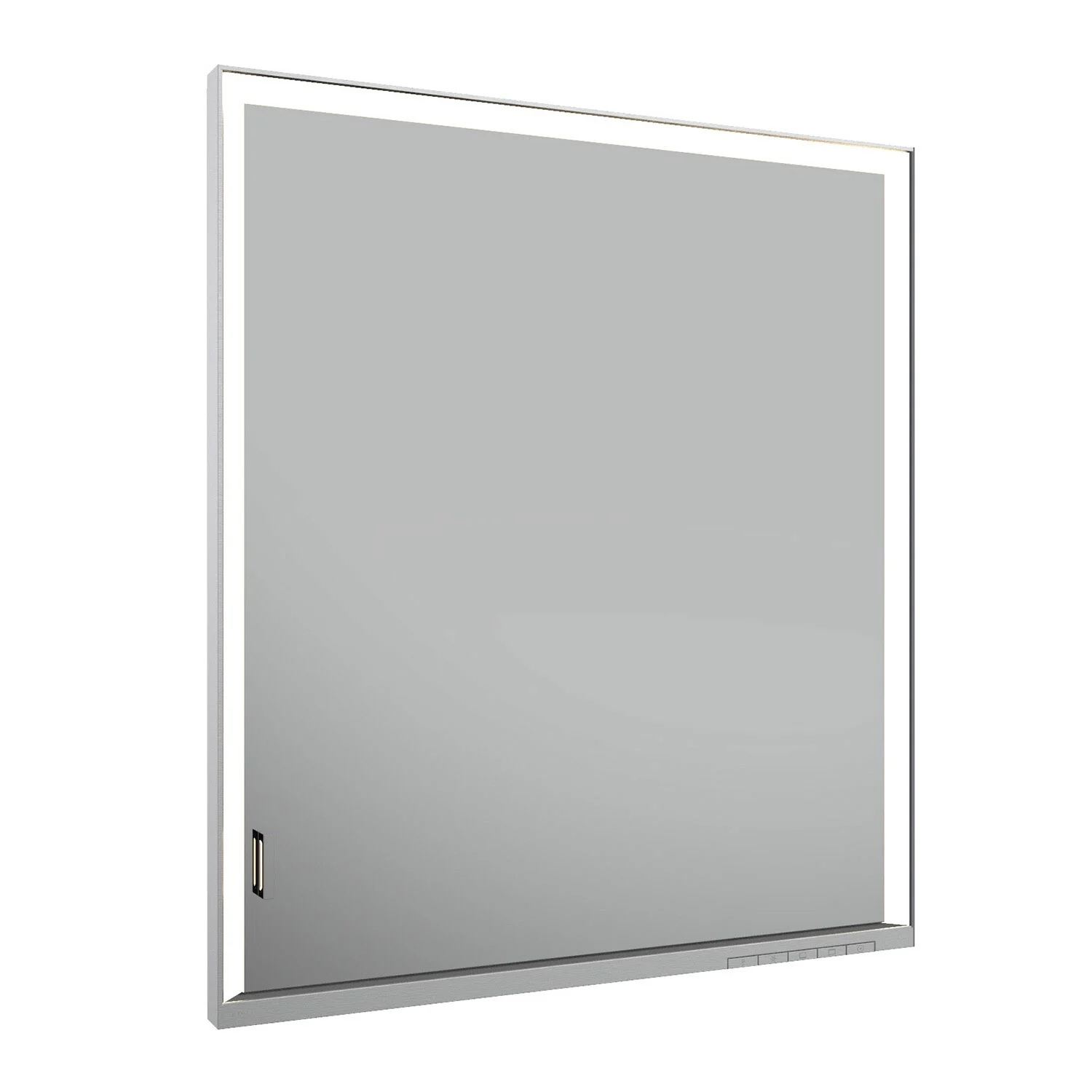 Keuco Royal Lumos Wandeinbau Spiegelschrank 65 x 73,5 cm, Anschlag rechts, verdeckte Ablage