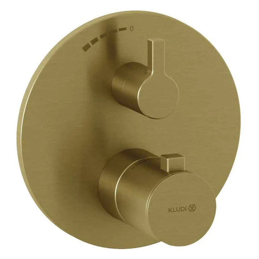 Kludi NOVA FONTE Unterputz-Brause-Thermostat-Armatur mit Umstellventil und Funktionseinheit