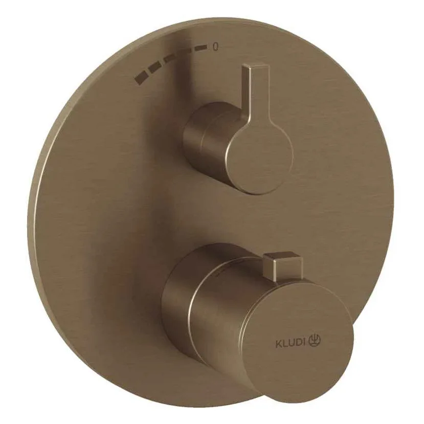 Kludi NOVA FONTE Unterputz-Brause-Thermostat-Armatur mit Umstellventil und Funktionseinheit
