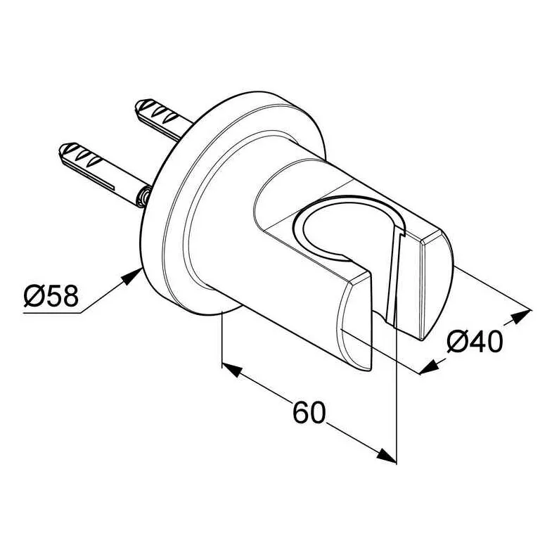 Kludi NOVA FONTE Puristic Wandhalter Bild 2