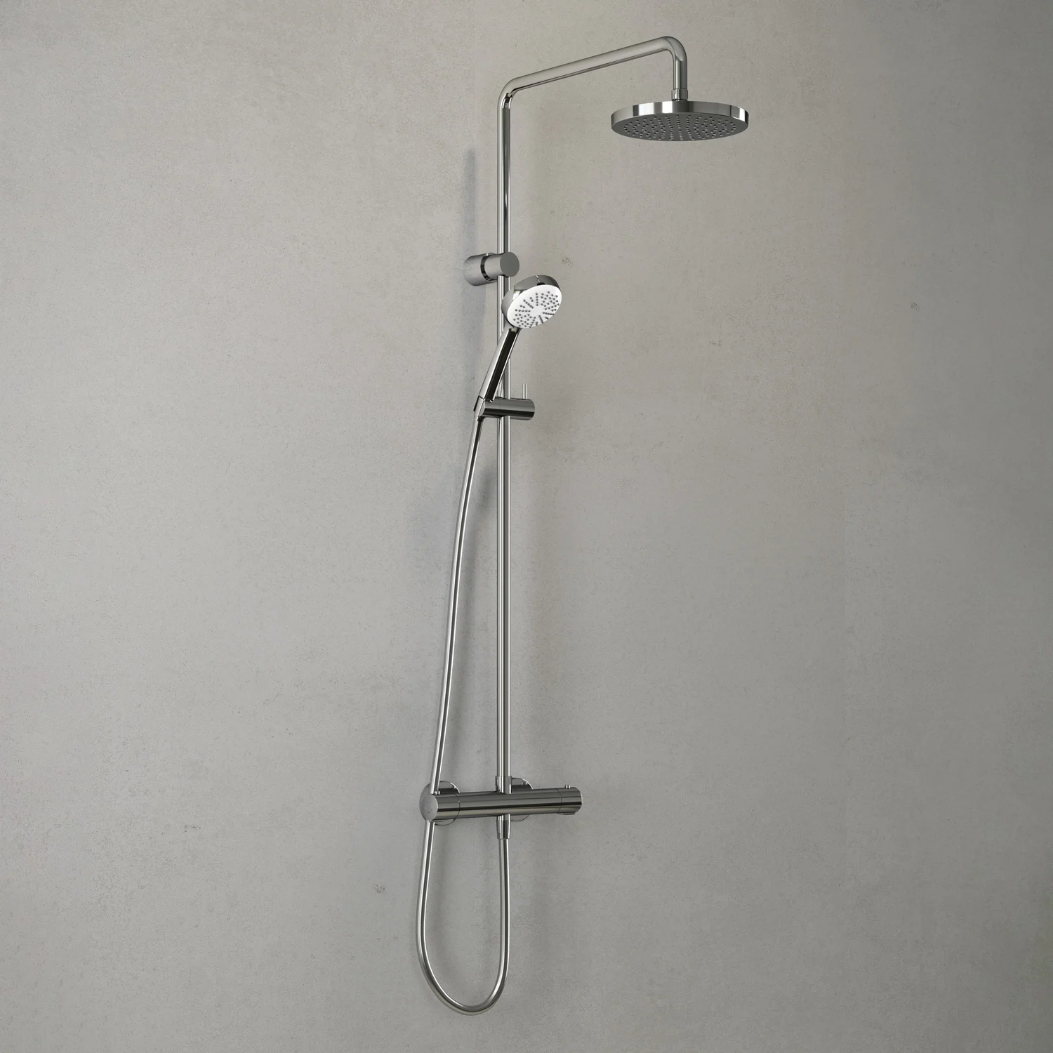 Kludi LOGO Thermostat Dual Shower System