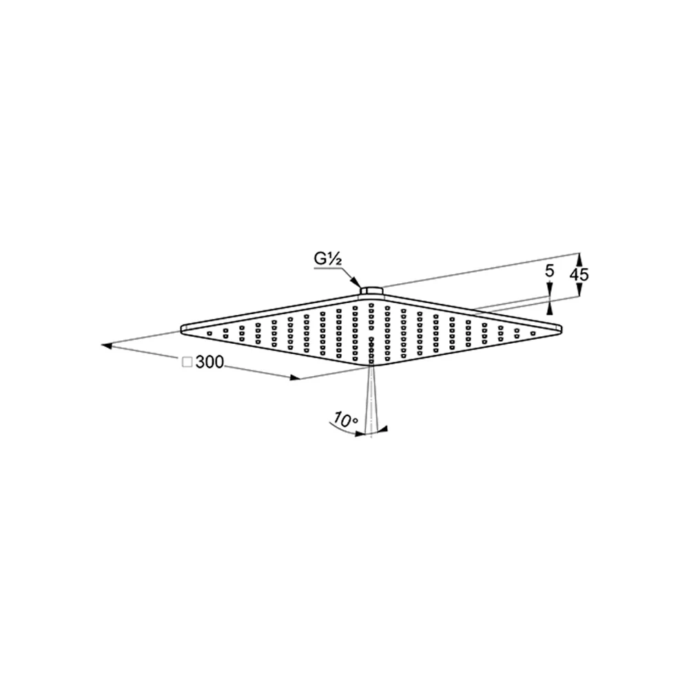 Kludi A-QA Tellerkopfbrause soft-edge 30 x 30 cm Bild 2