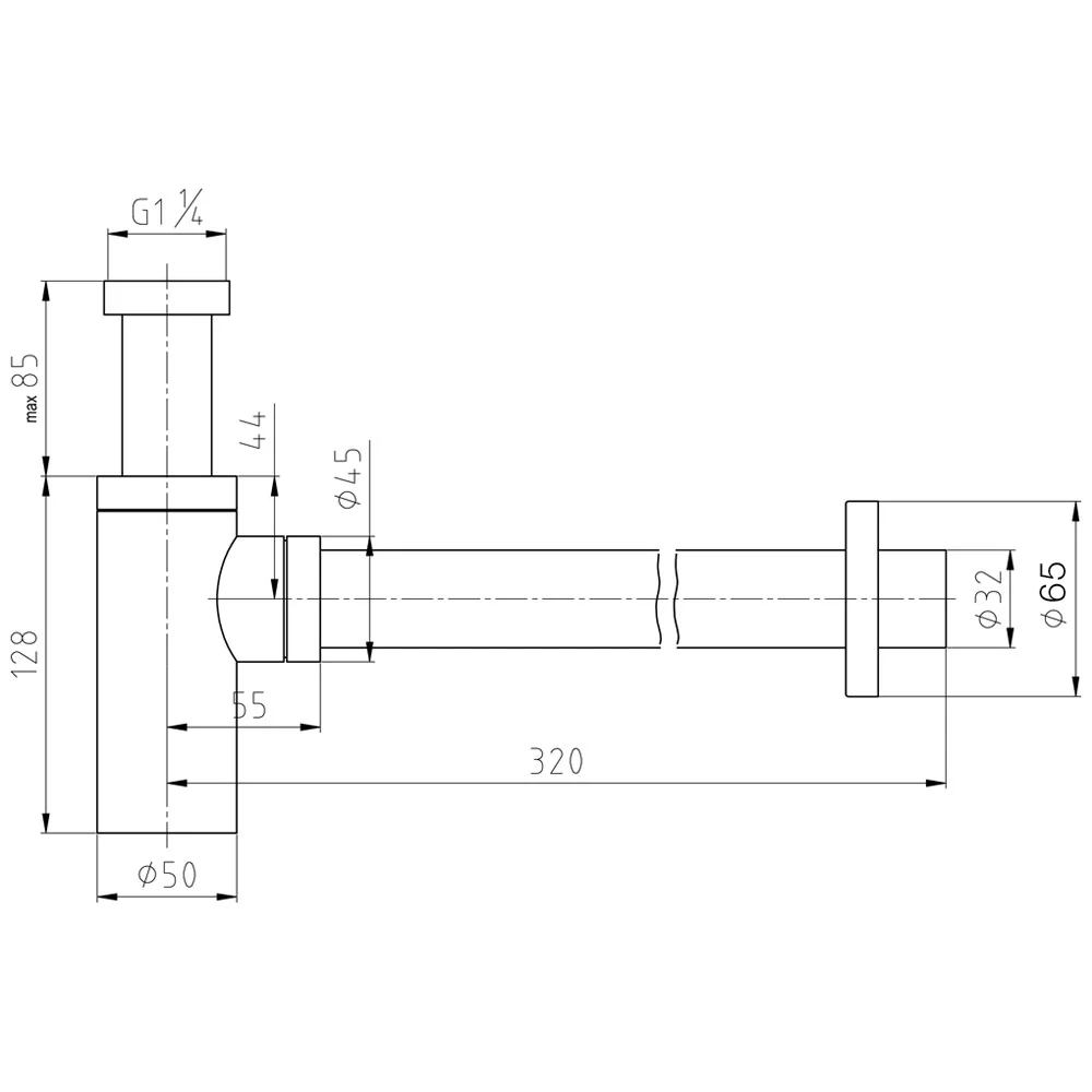 Kronenbach Design-Siphon rund Bild 5