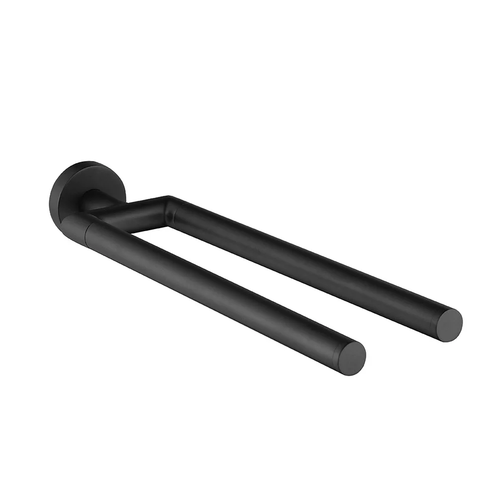 Kronenbach Lima 2.0 Black Handtuchhalter 2-armig 44,5 cm, starr Bild 2