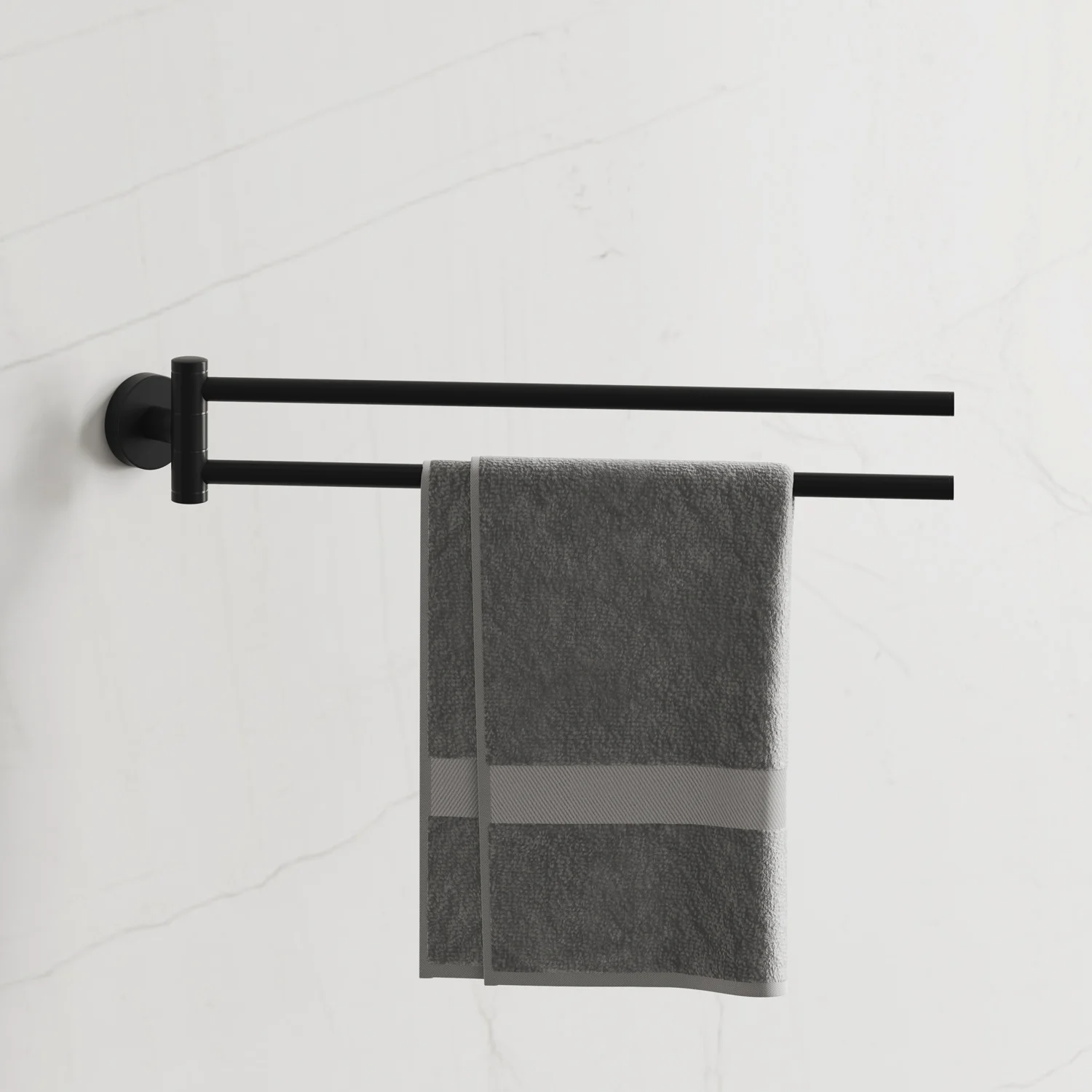 Kronenbach Lima 2.0 Black Handtuchhalter 2-armig 46,5 cm Bild 7