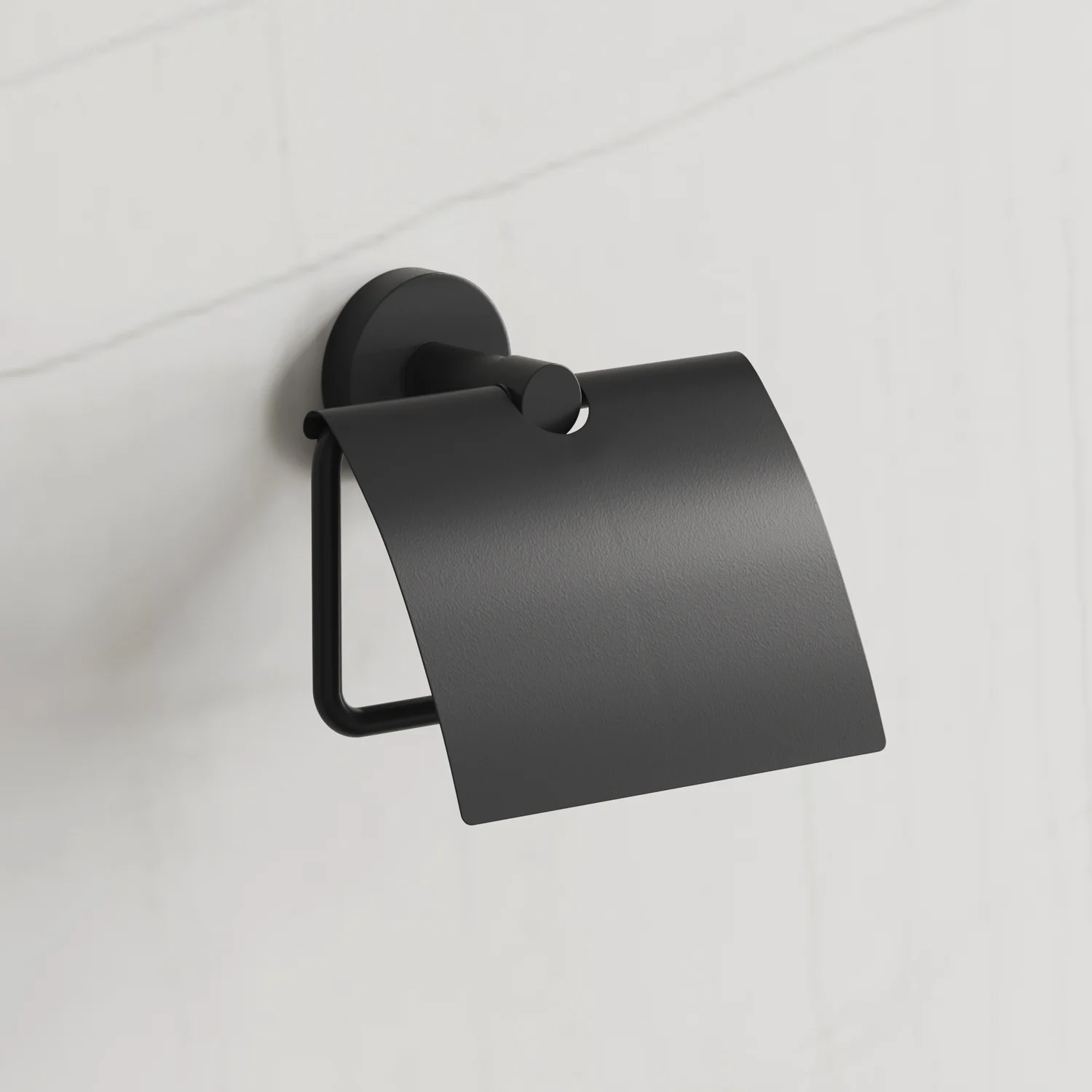 Kronenbach Lima 2.0 Black Papierhalter mit Deckel, rechts