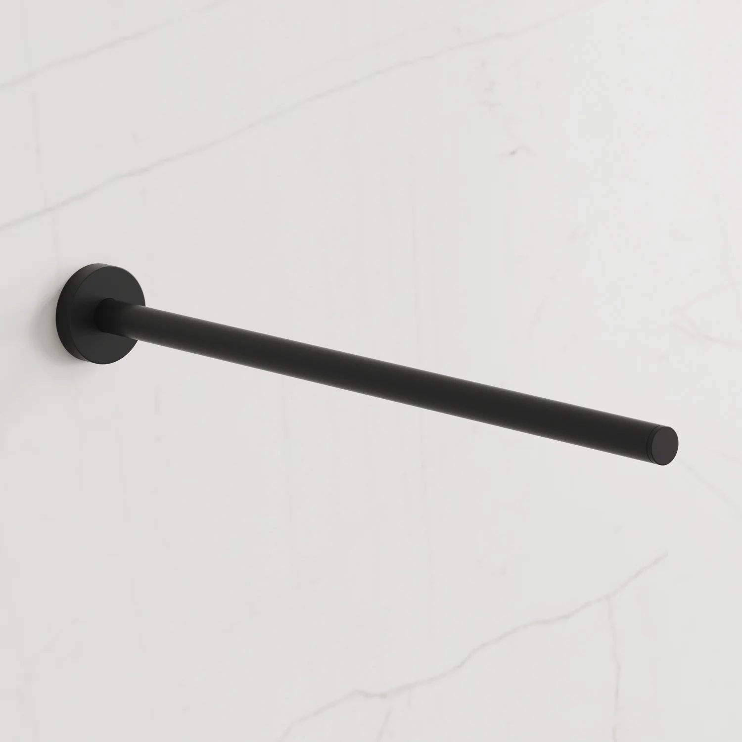 Kronenbach Lima 2.0 Black Handtuchhalter 1-armig 43 cm, starr