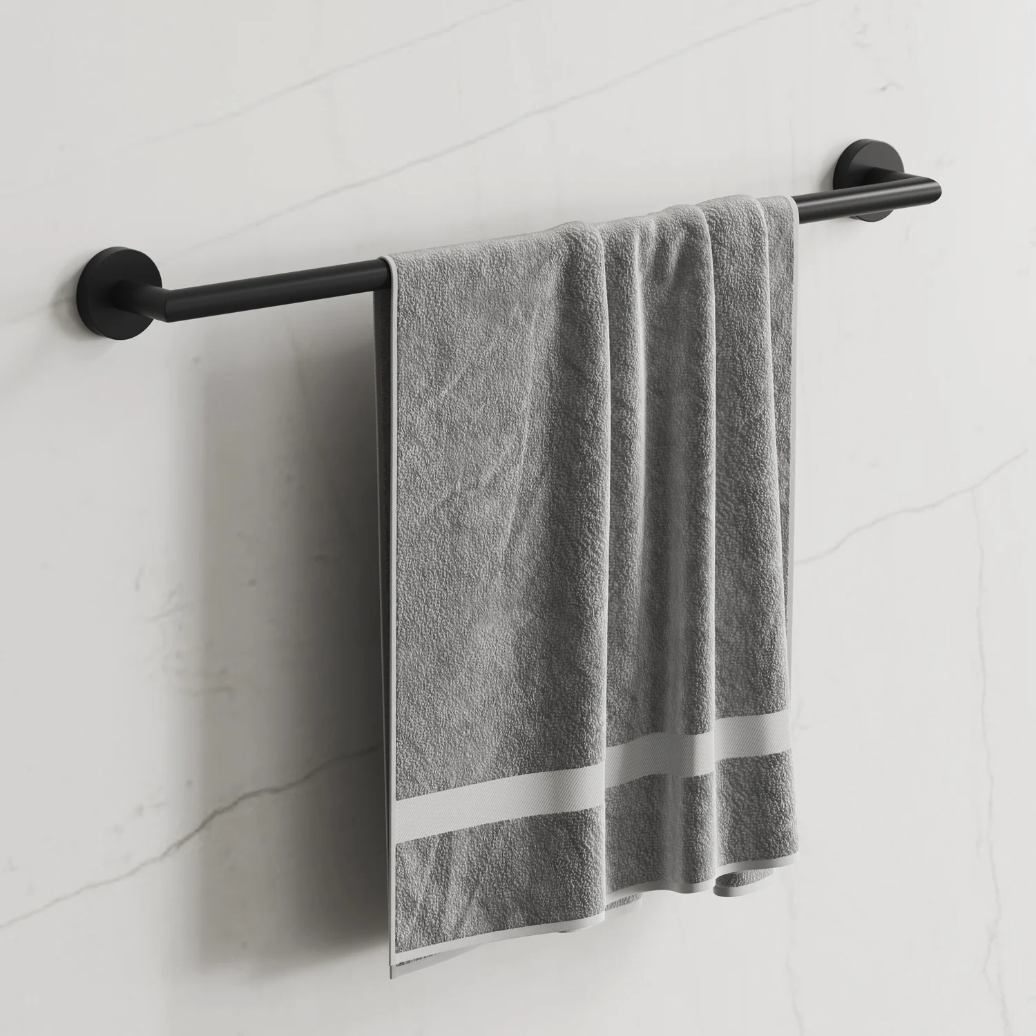 Kronenbach Lima 2.0 Black Badetuchhalter 60 cm Bild 3