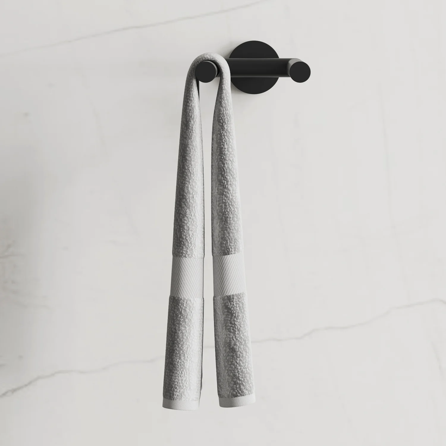 Kronenbach Lima 2.0 Black Handtuchhalter 2-armig 44,5 cm, starr Bild 4