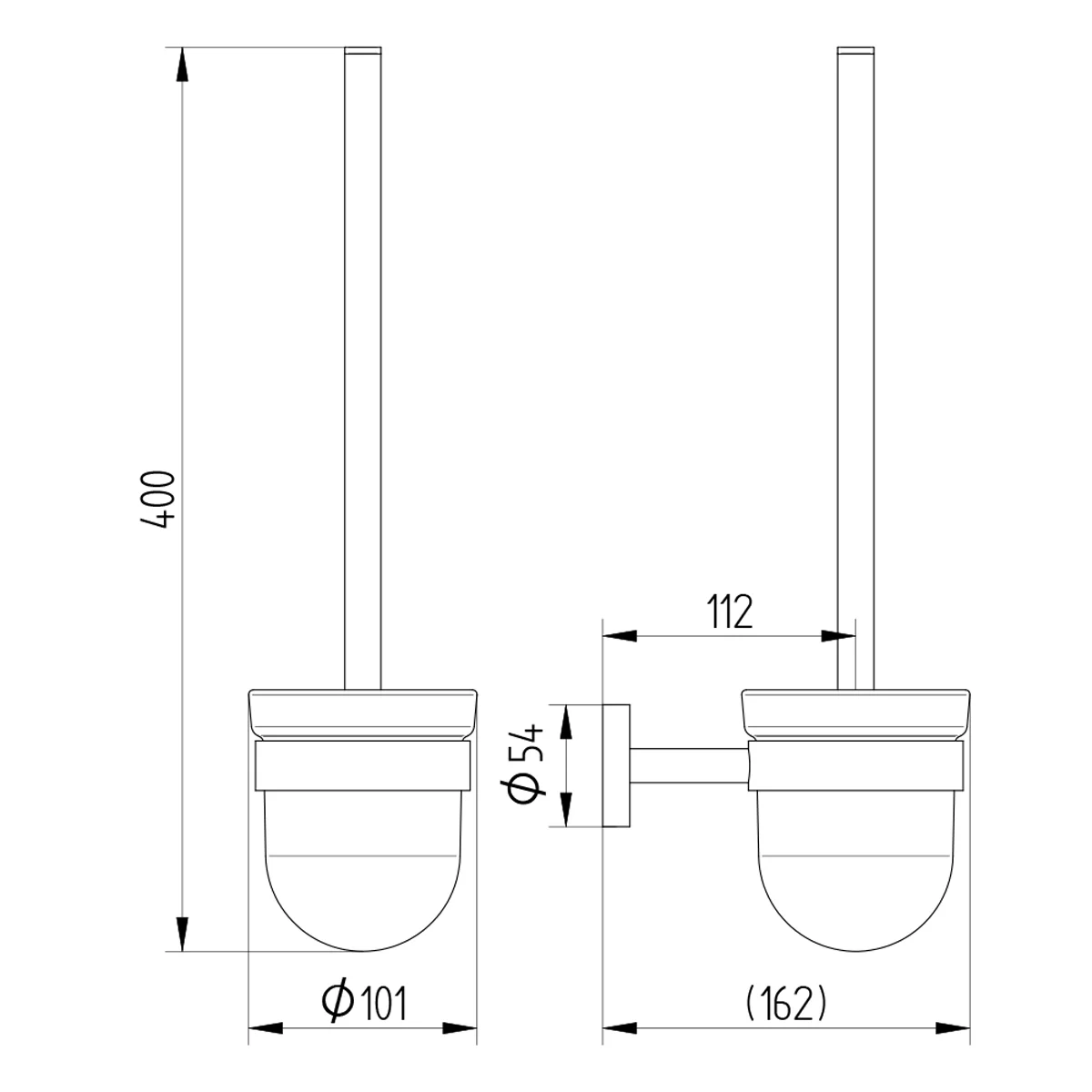 Kronenbach Lima 2.0 Black Toilettenbürstengarnitur Bild 4
