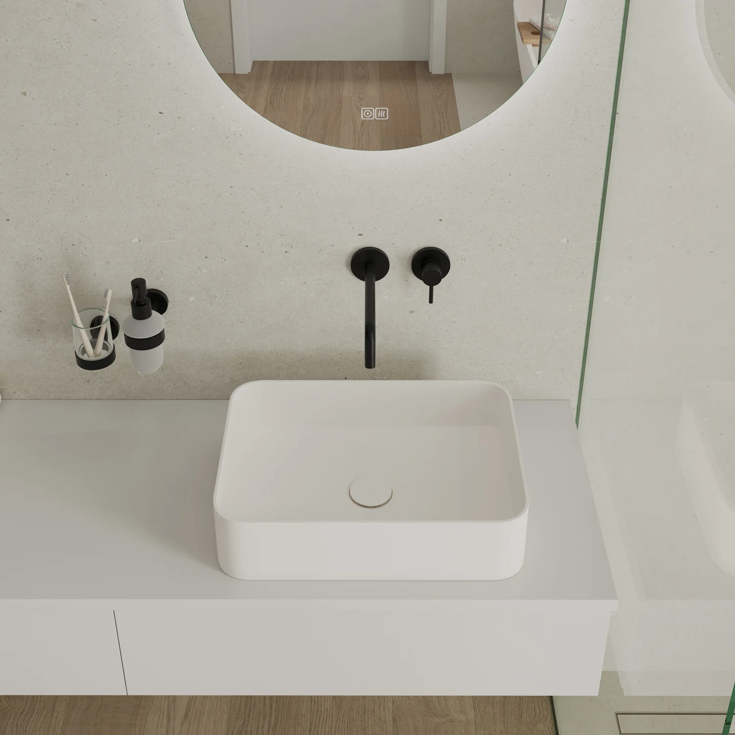 Kronenbach Lima 2.0 Black Seifenspender, Glas Bild 4