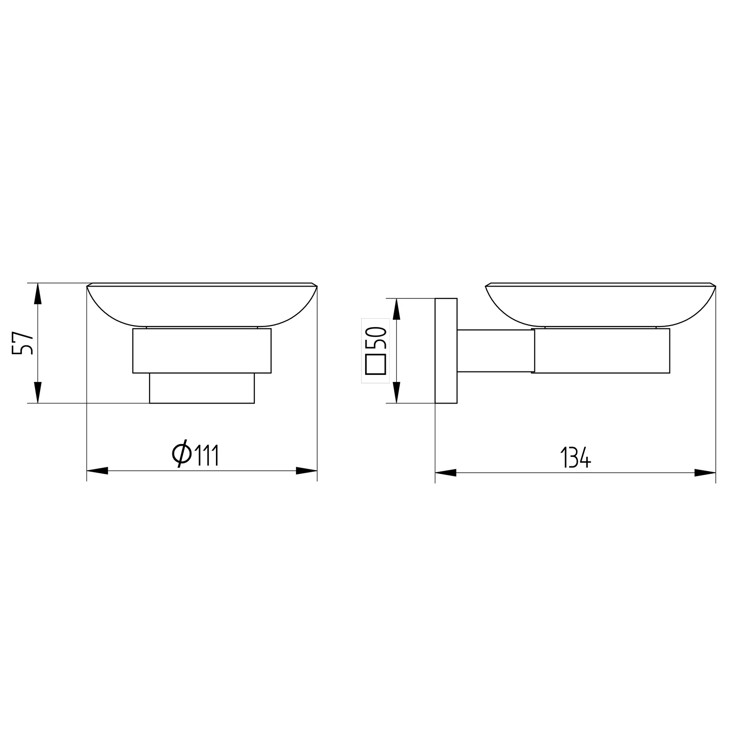 Kronenbach Quara 2.0 Black Seifenhalter Bild 2