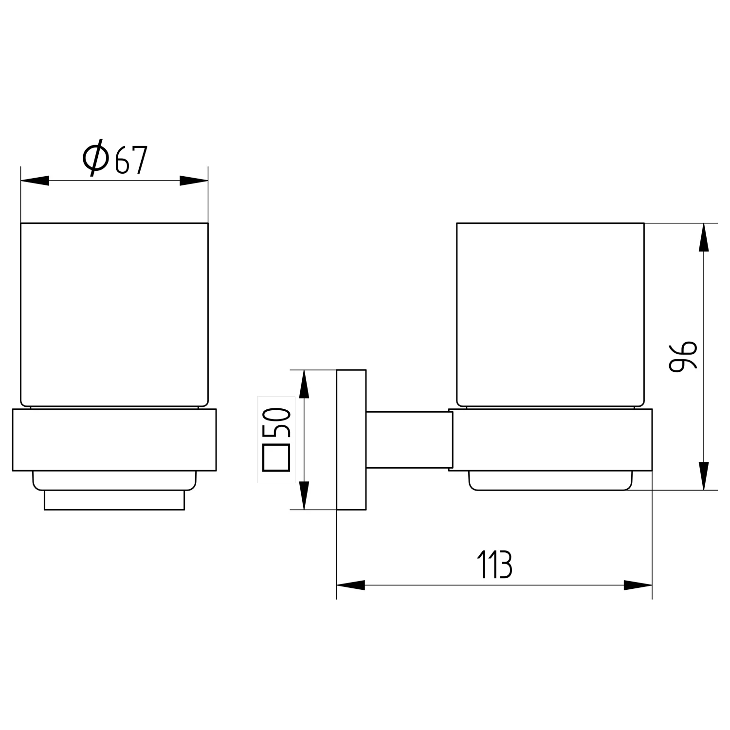 Kronenbach Quara 2.0 Black Glashalter Bild 2