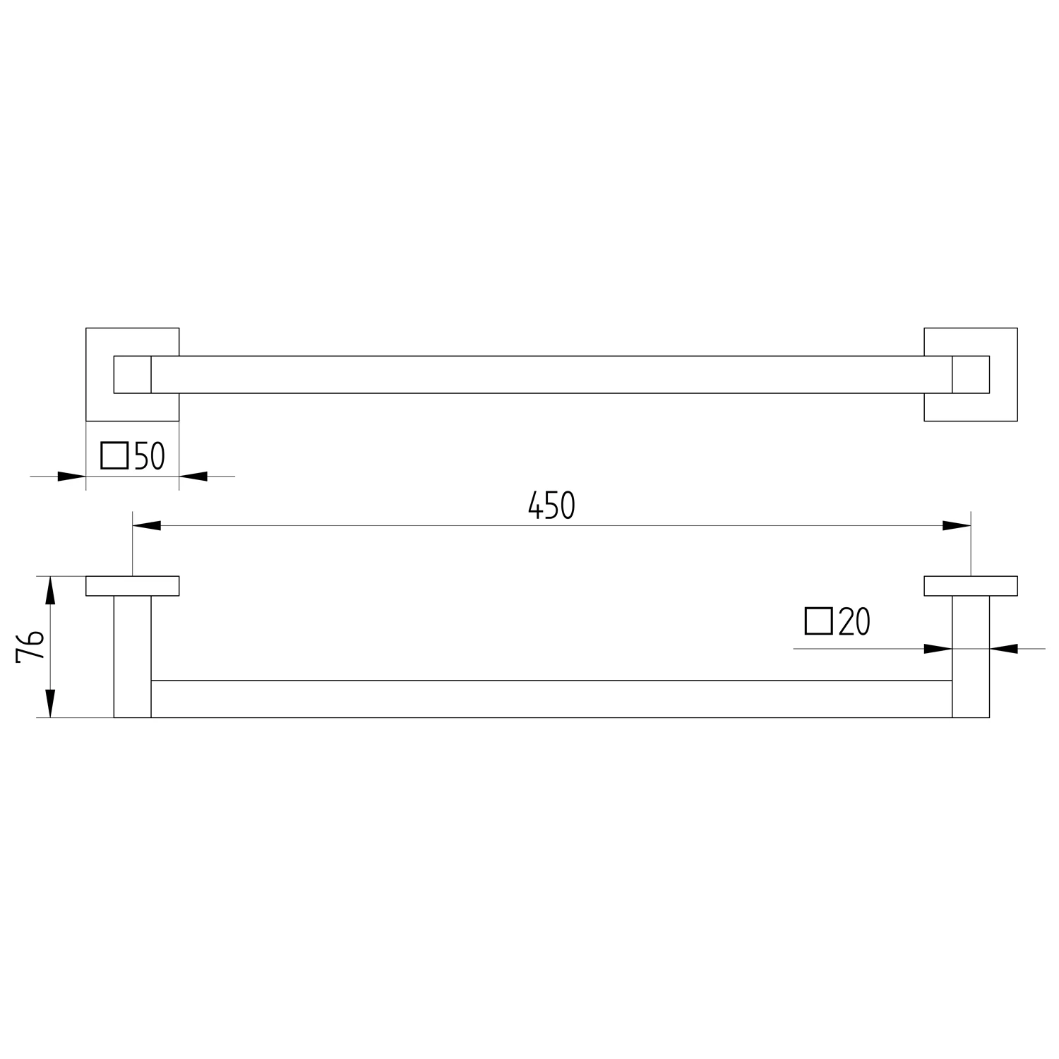 Kronenbach Quara Badetuchhalter Bild 2