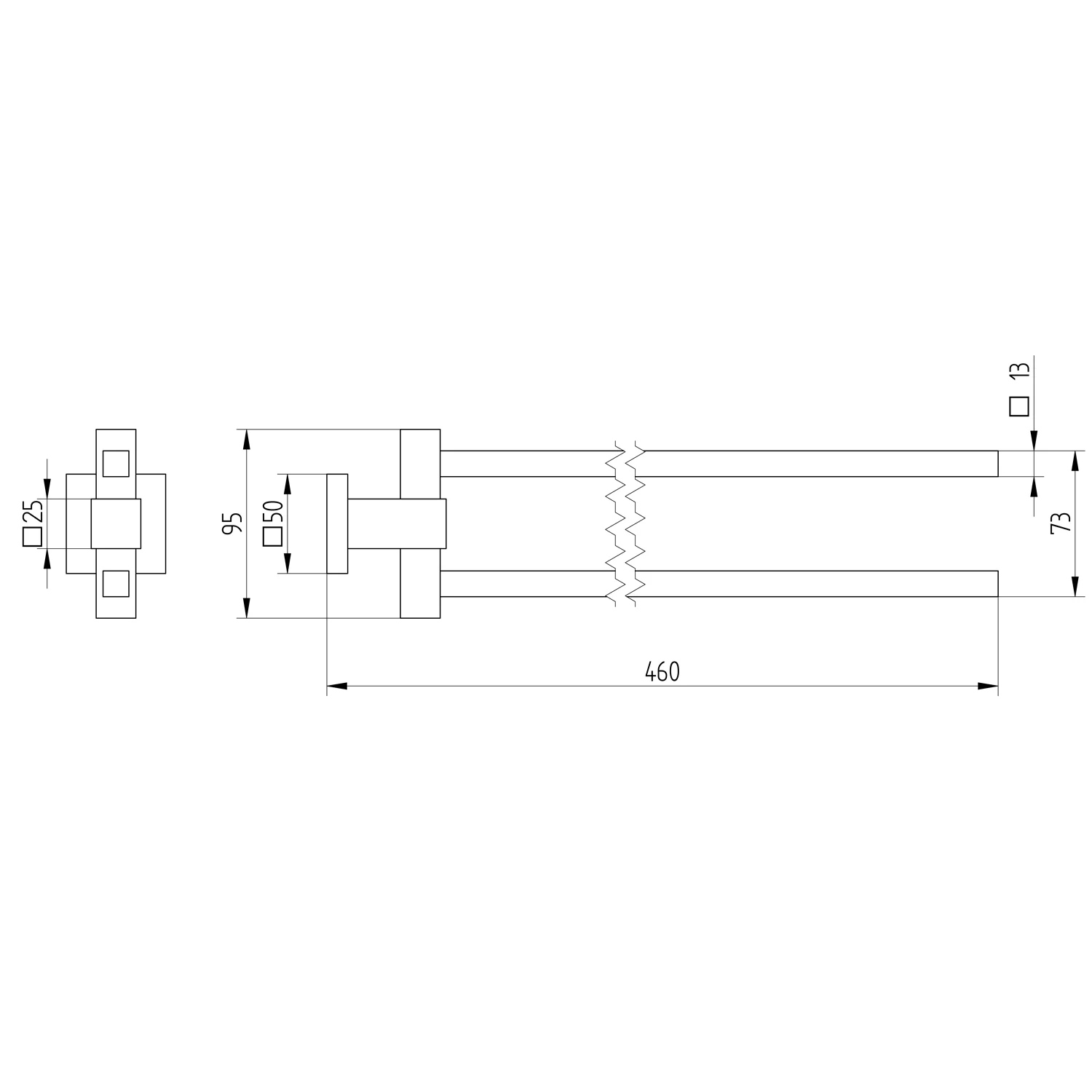 Kronenbach Quara Handtuchhalter zweiarmig Bild 3