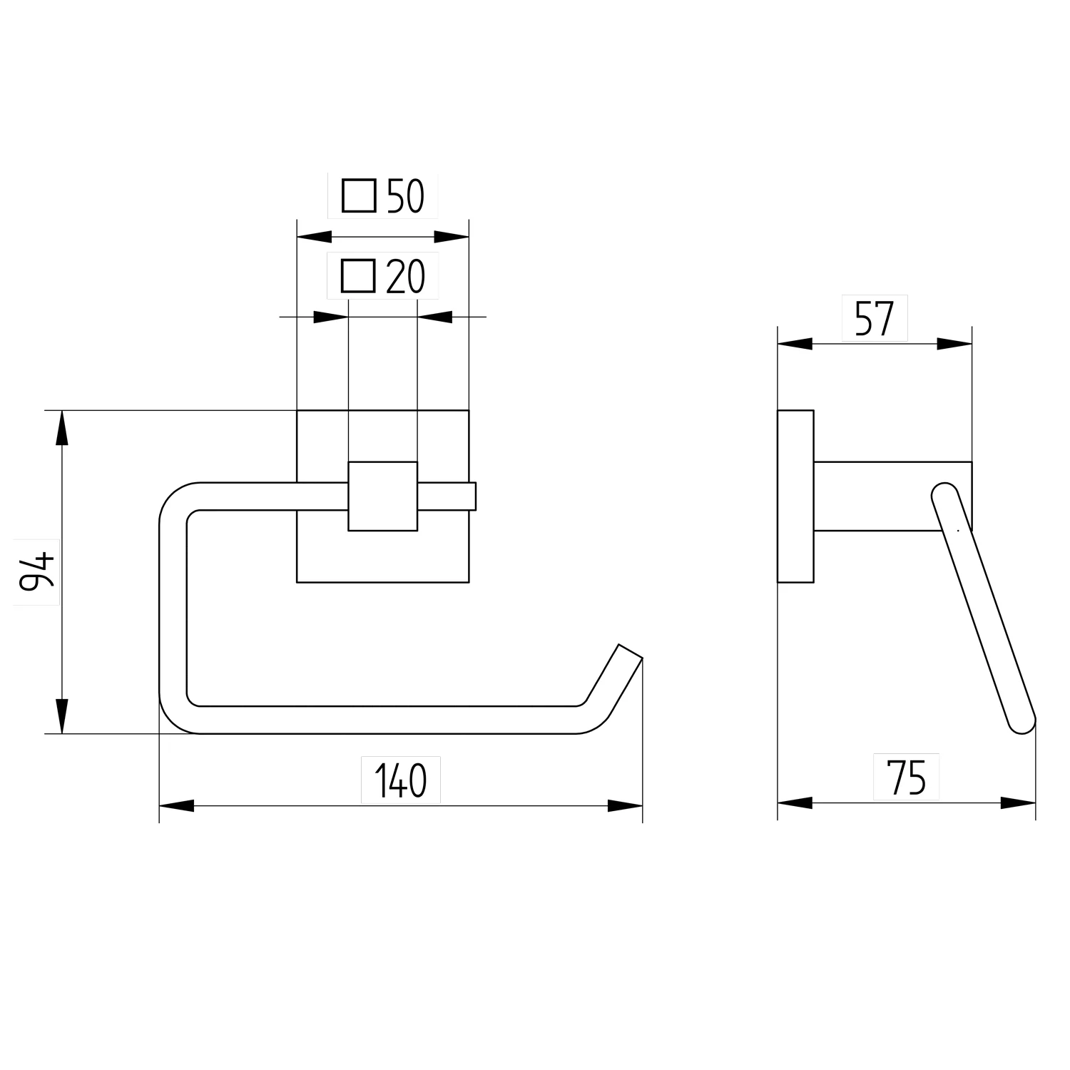 Kronenbach Quara Papierhalter ohne Deckel Bild 3