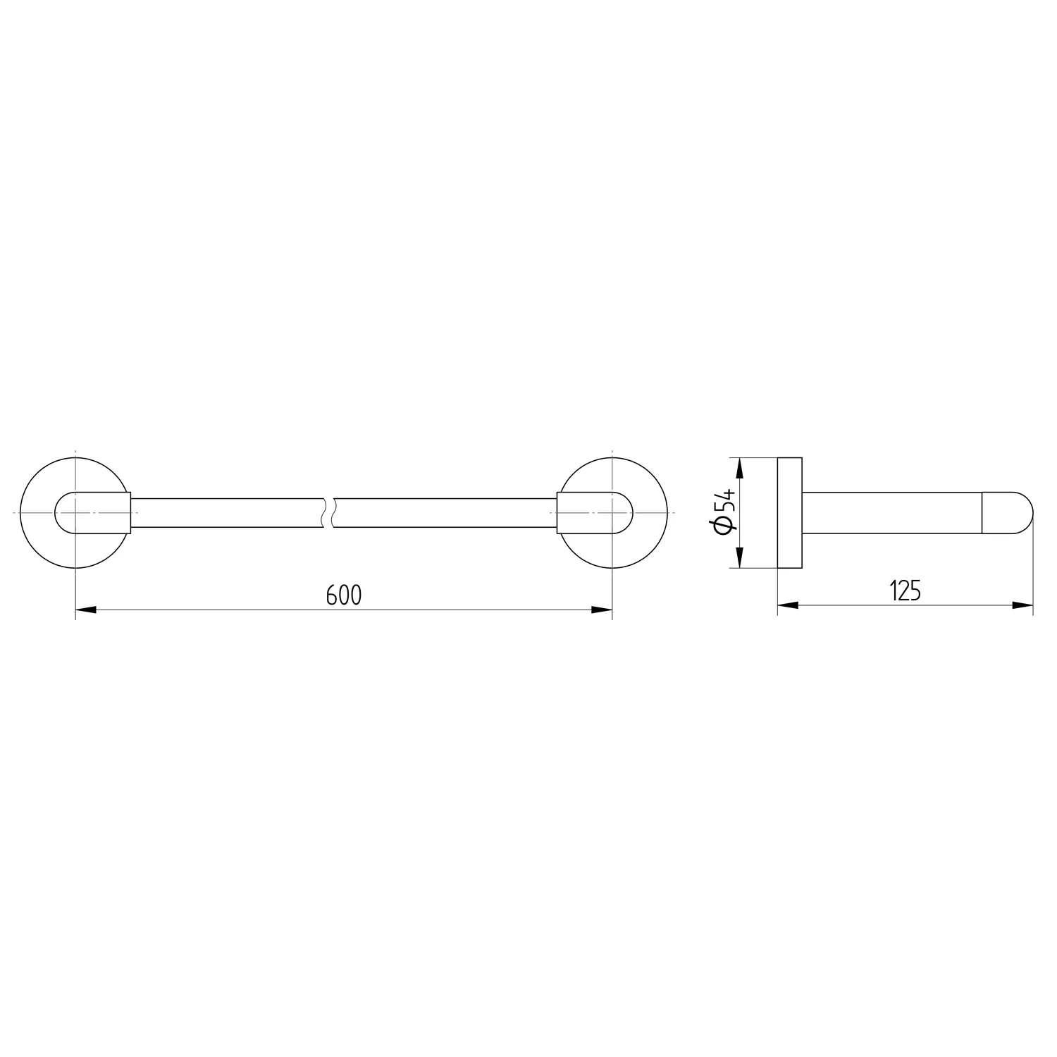 Kronenbach Radia Badetuchhalter doppelt 60 cm Bild 4