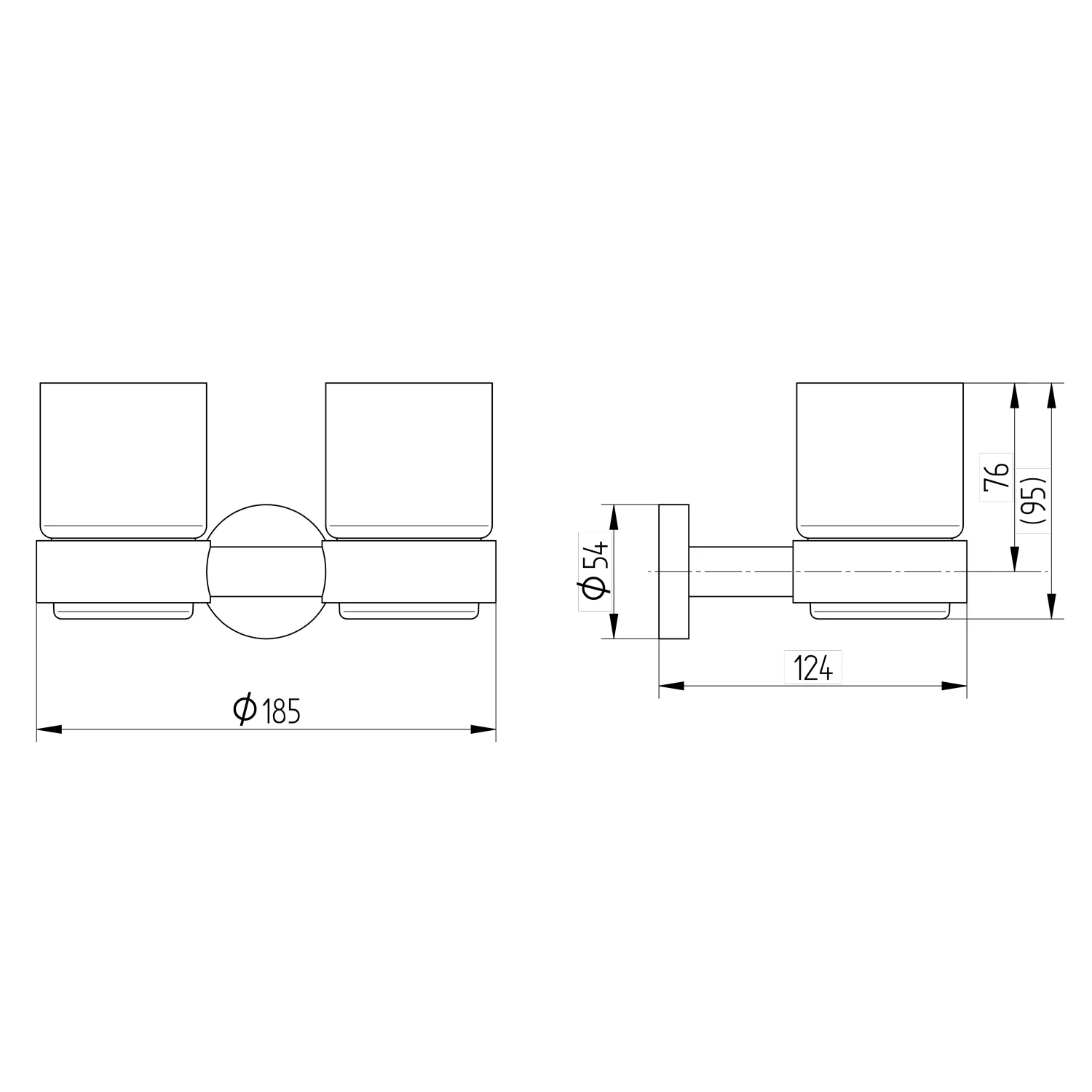 Kronenbach Radia Glashalter doppelt Bild 4