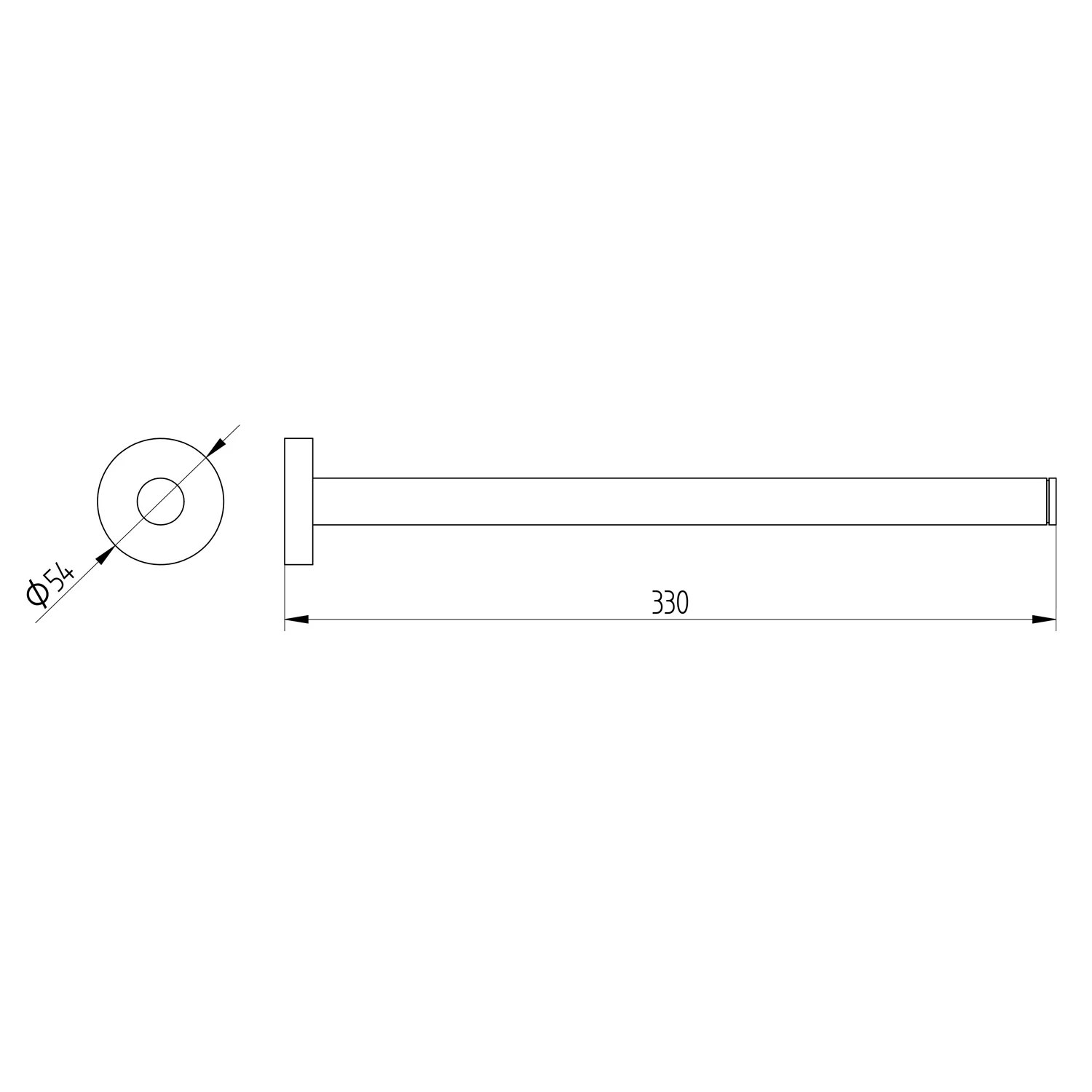 Kronenbach Radia Handtuchhalter 1-armig 33 cm, starr Bild 5