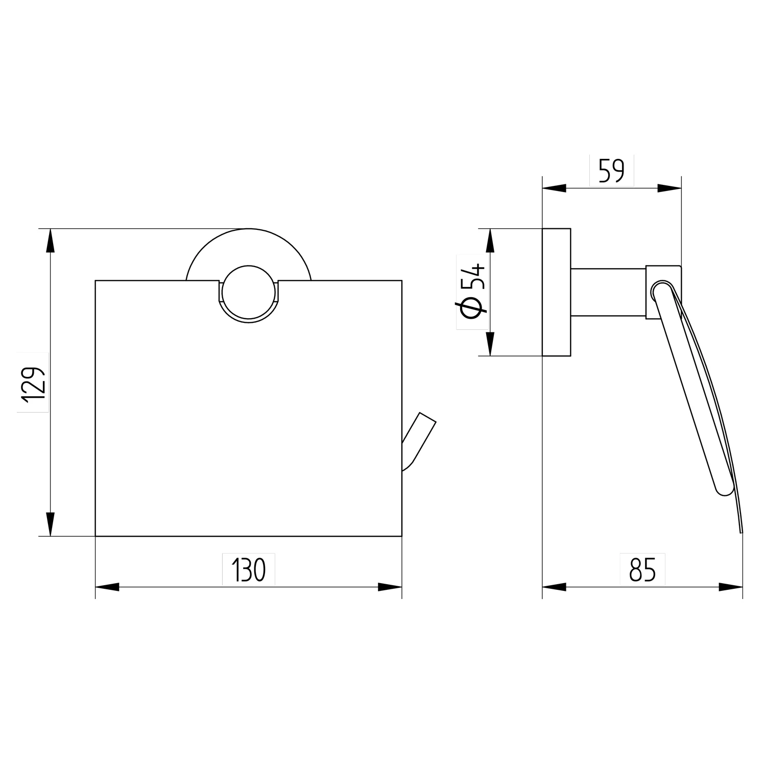Kronenbach Radia Papierhalter mit Deckel Bild 5