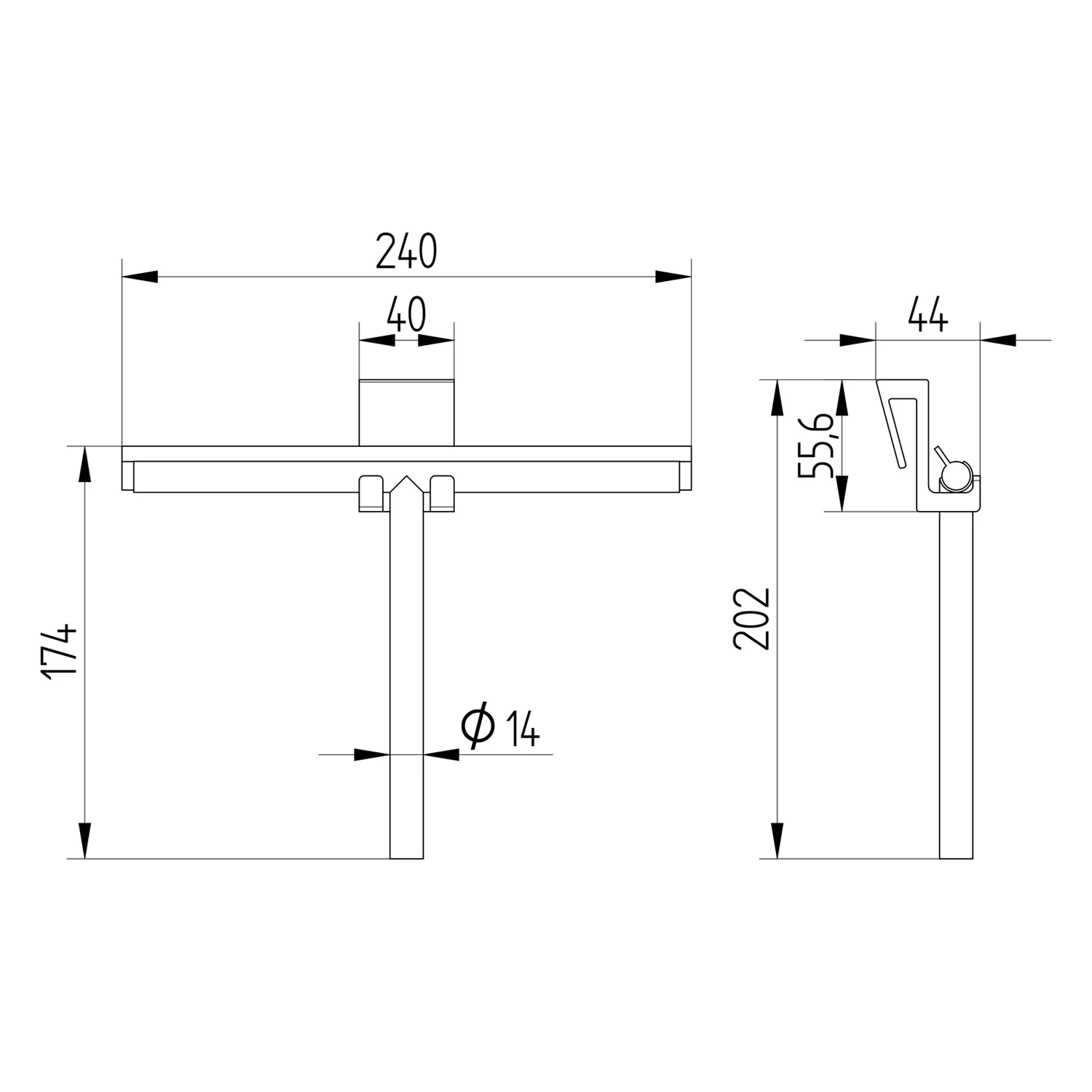 Kronenbach Komfortwischer mit Silikon-Halterung Bild 2