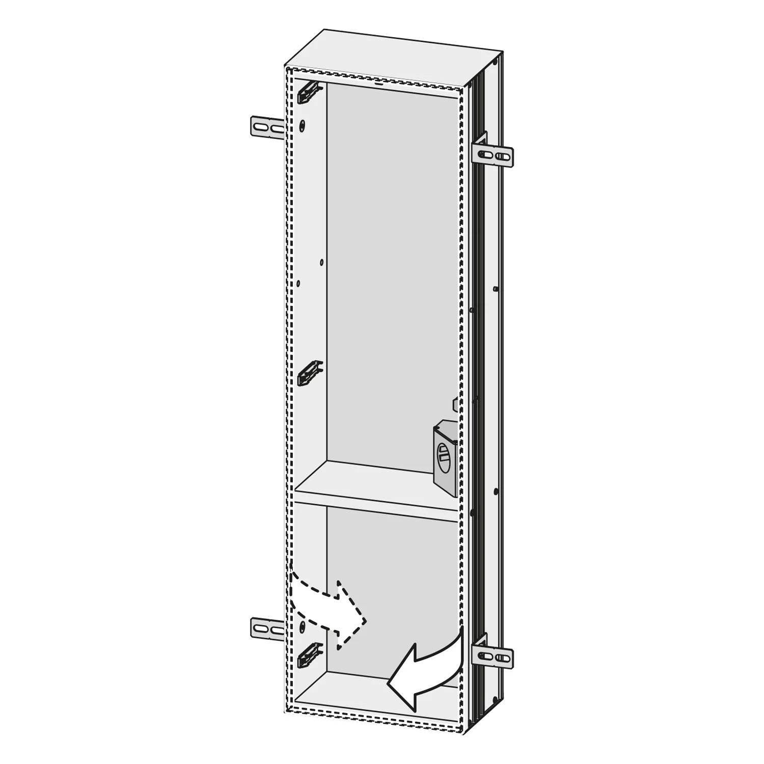 Kronenbach Cube Design Schrankmodul - Unterputzmodell 25 x 90 cm Bild 5