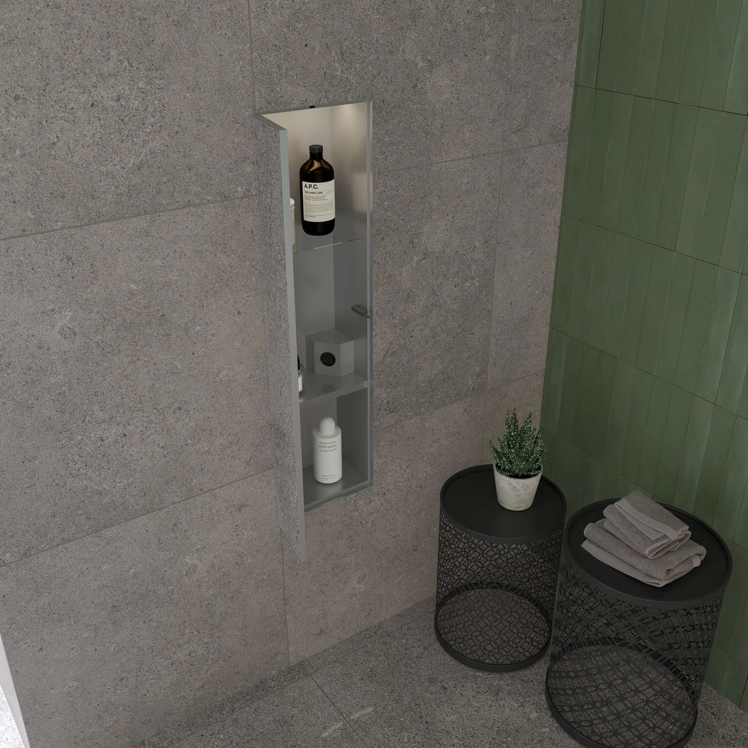 Kronenbach Cube Design Schrankmodul - Unterputzmodell 25 x 90 cm Bild 9