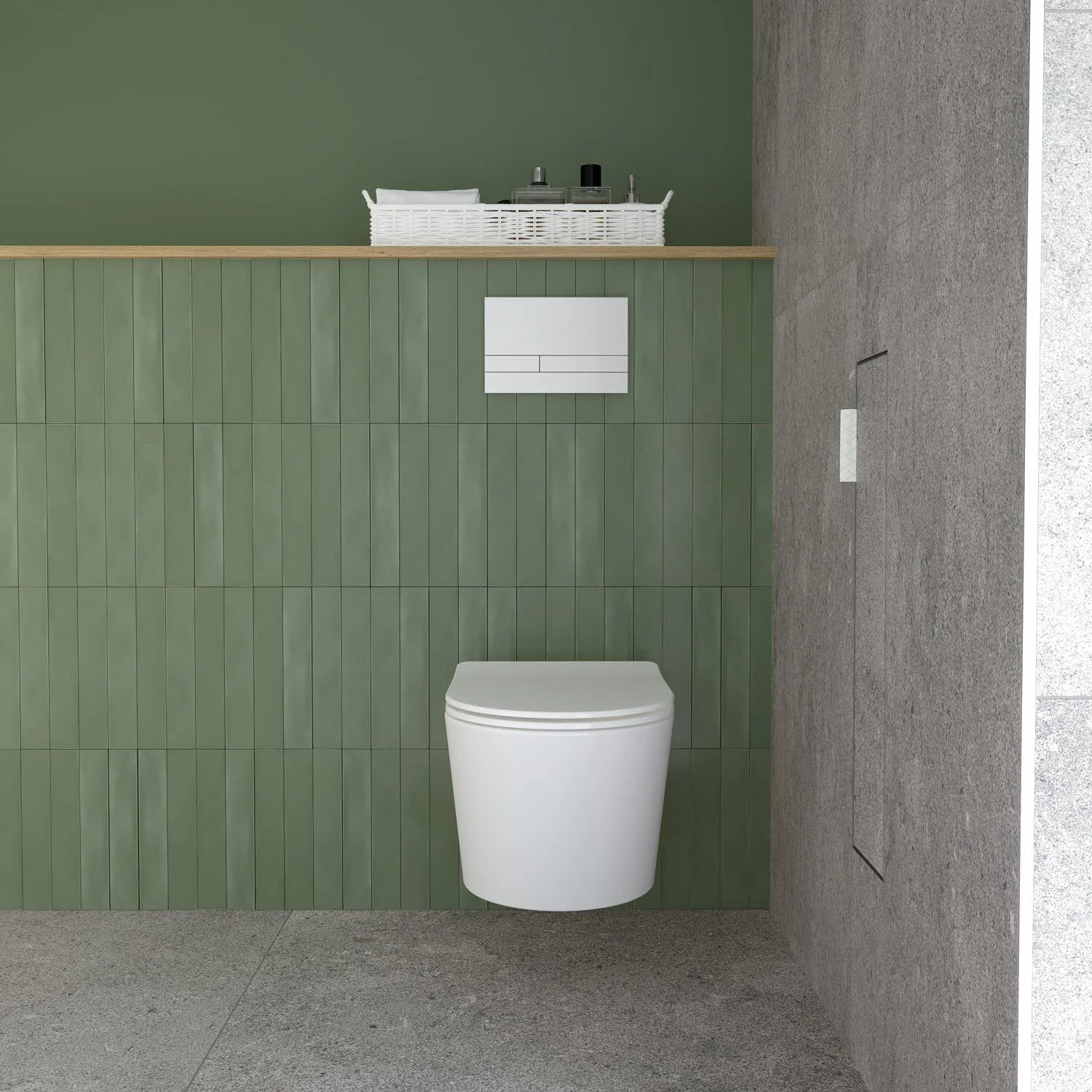 Kronenbach Cube Design WC-Modul - Unterputzmodell 15,4 x 65,8 cm, Türanschlag rechts Bild 12
