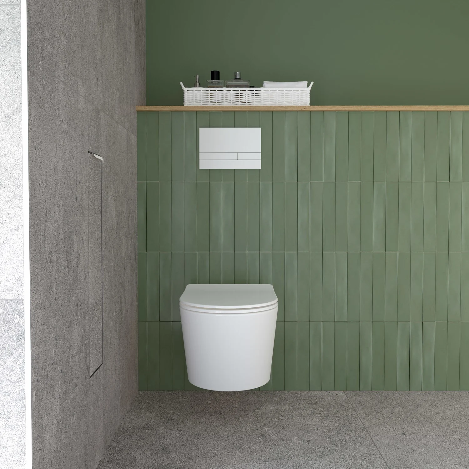 Kronenbach Cube Design WC-Modul - Unterputzmodell 15,4 x 65,8 cm, Türanschlag links Bild 8