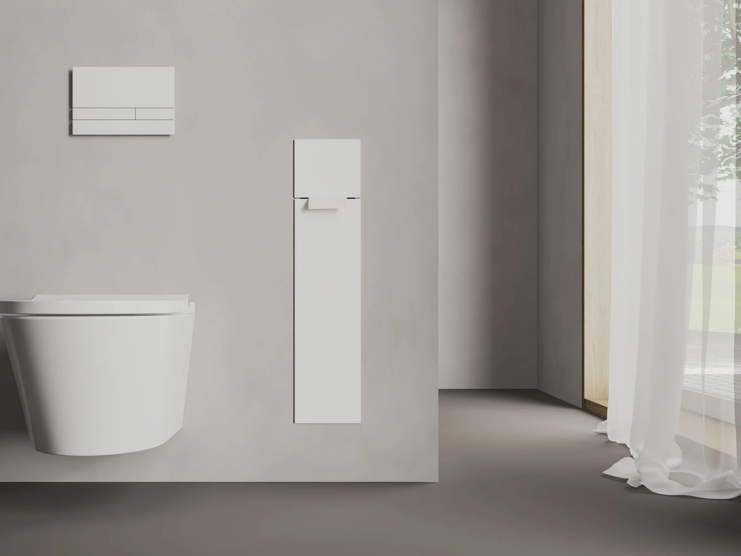 Kronenbach Cube Design WC-Modul 73 cm - Unterputz, Glasfront, Anschlag rechts Bild 7