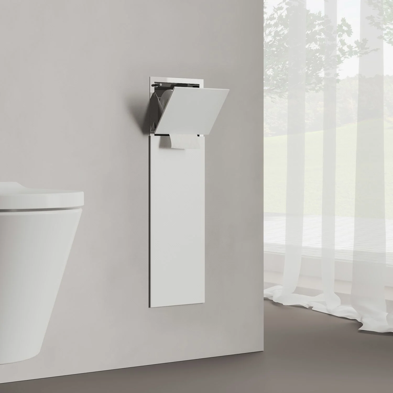 Kronenbach Cube Design WC-Modul 60 cm - Unterputz, Glasfront, Anschlag rechts Bild 3