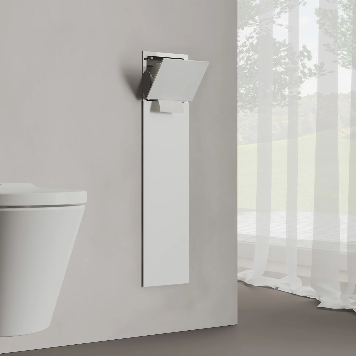 Kronenbach Cube Design WC-Modul 73 cm - Unterputz, Glasfront, Anschlag rechts Bild 3